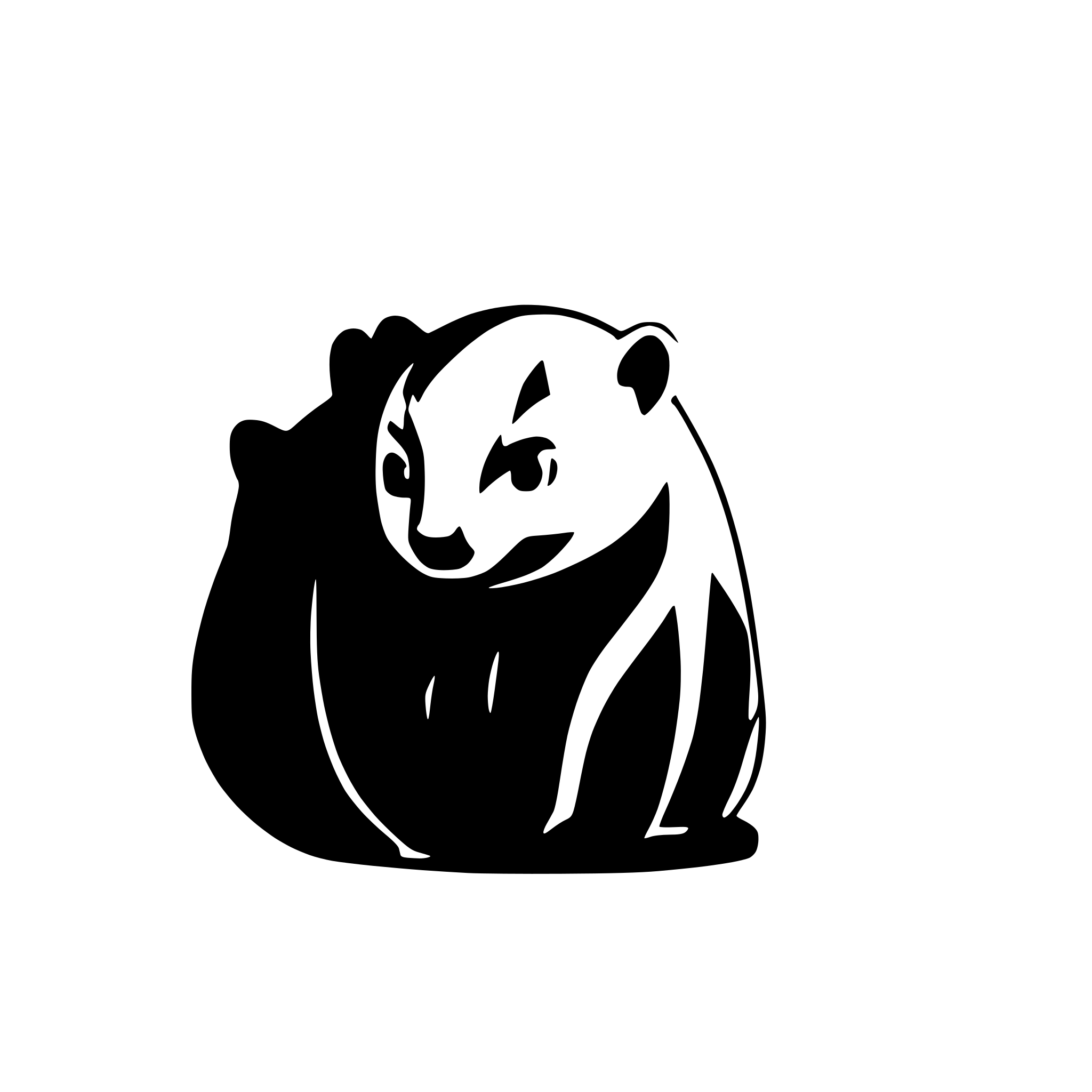 AI-generated SVG of a wombat face