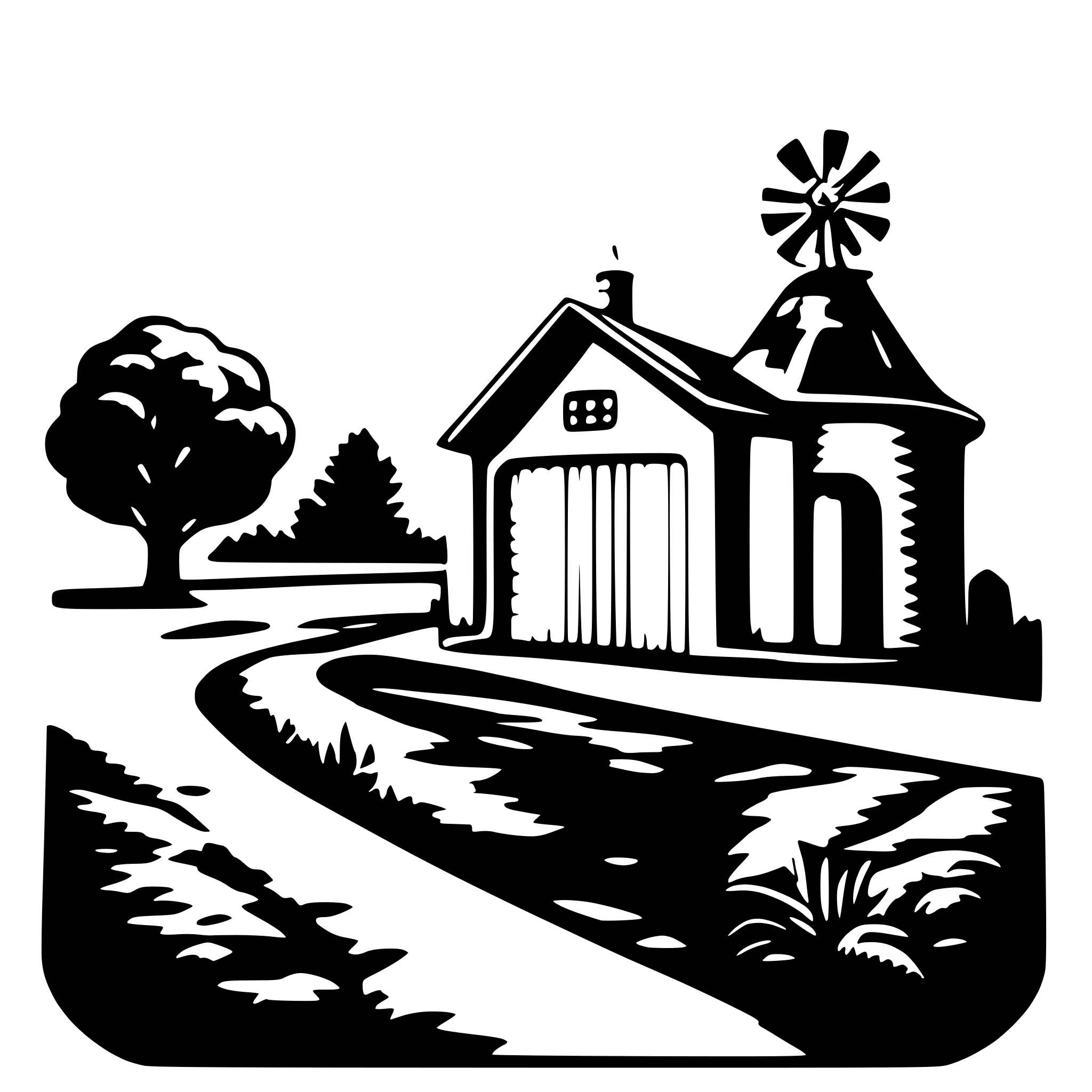 AI-generated SVG of 'welcome to pagebrook farm'