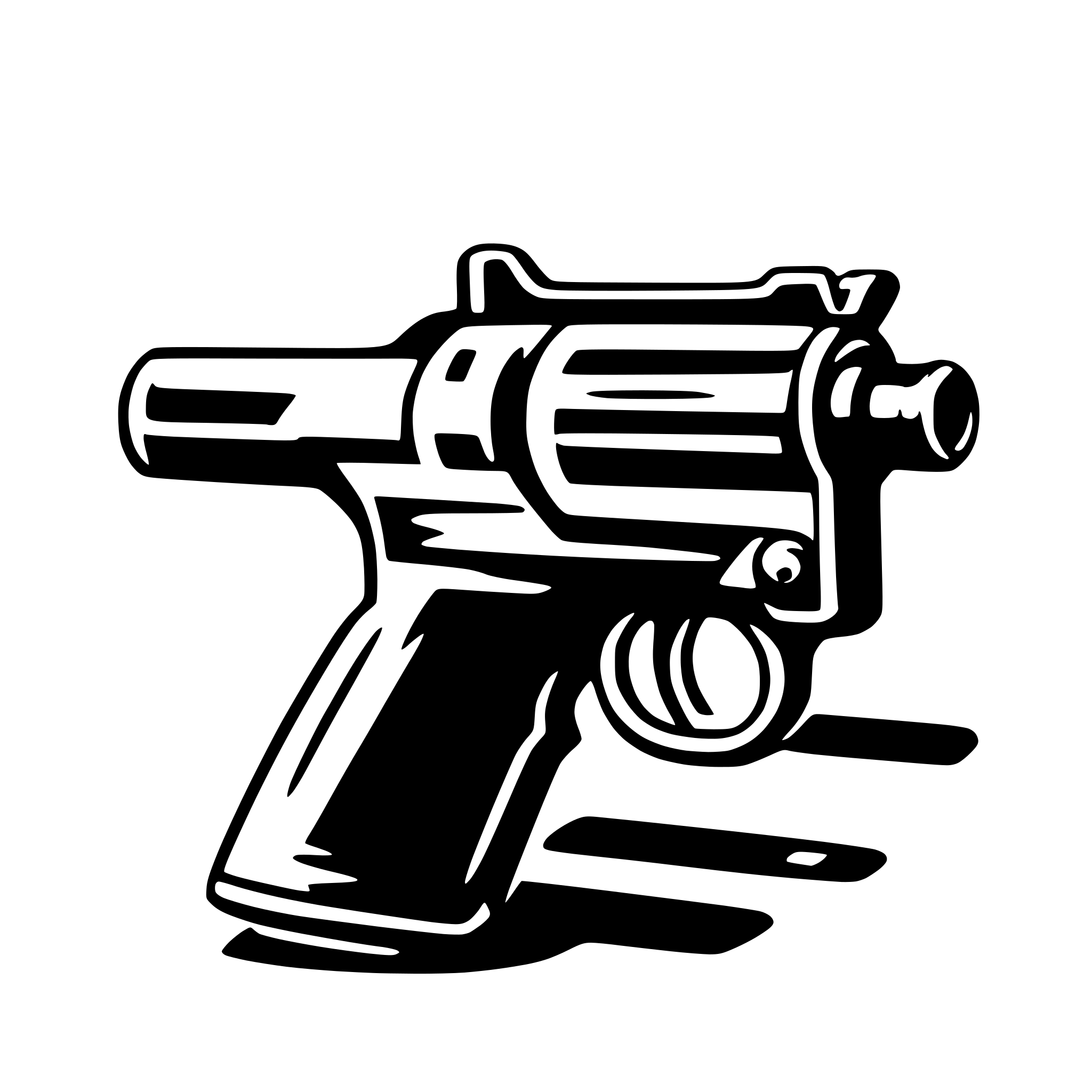AI-generated SVG of a handgun