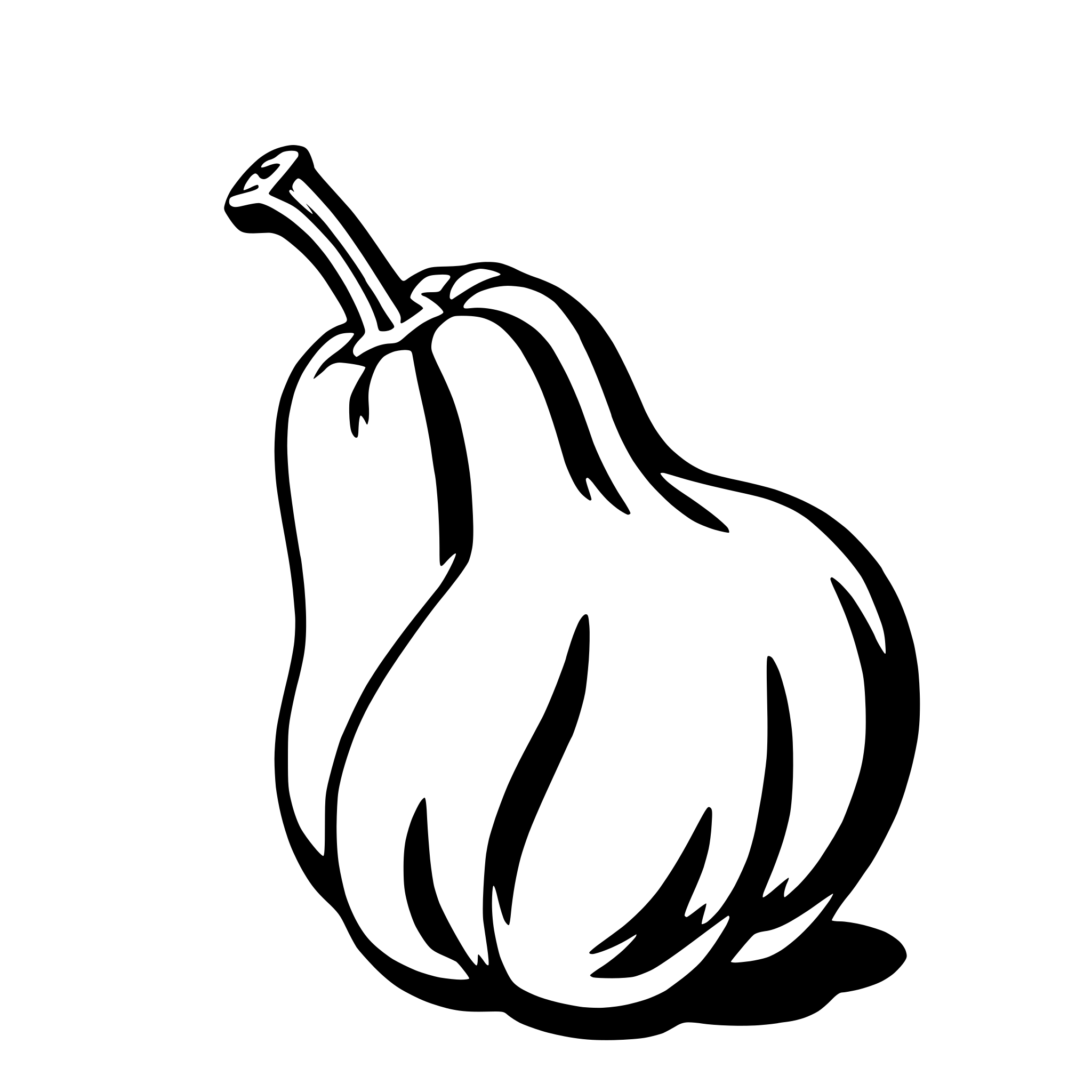 AI-generated SVG of 'squash'