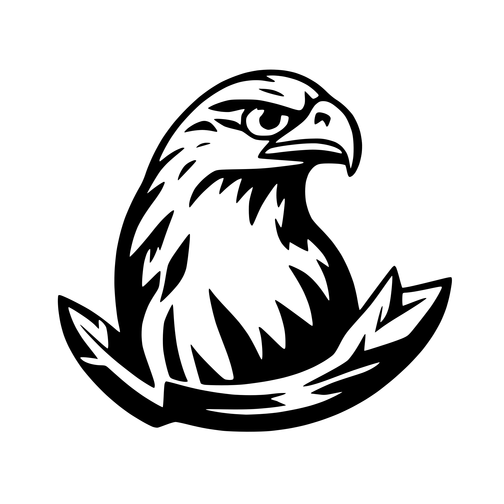 AI-generated SVG of 'hawk'