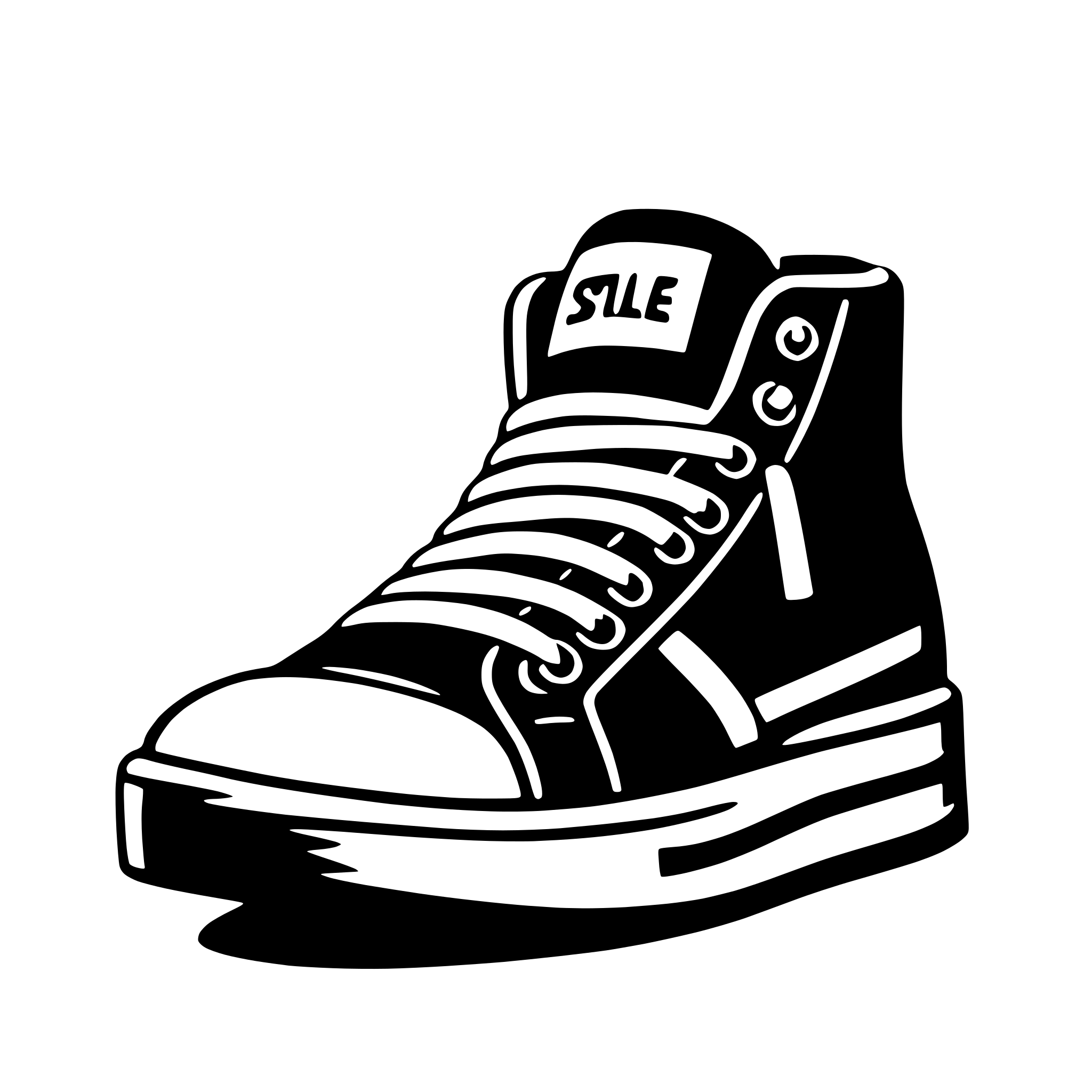 AI-generated SVG of a sneakers