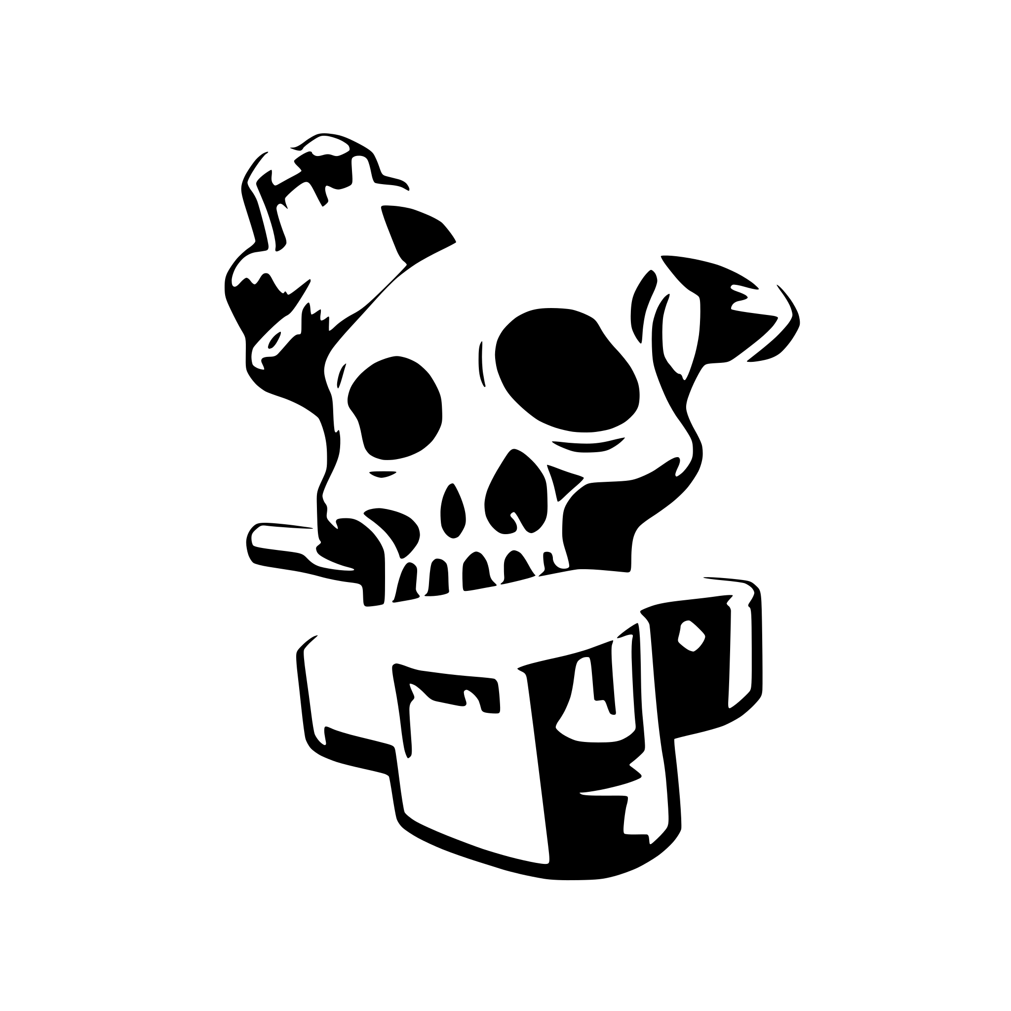 AI-generated SVG of 'ONE BONE'