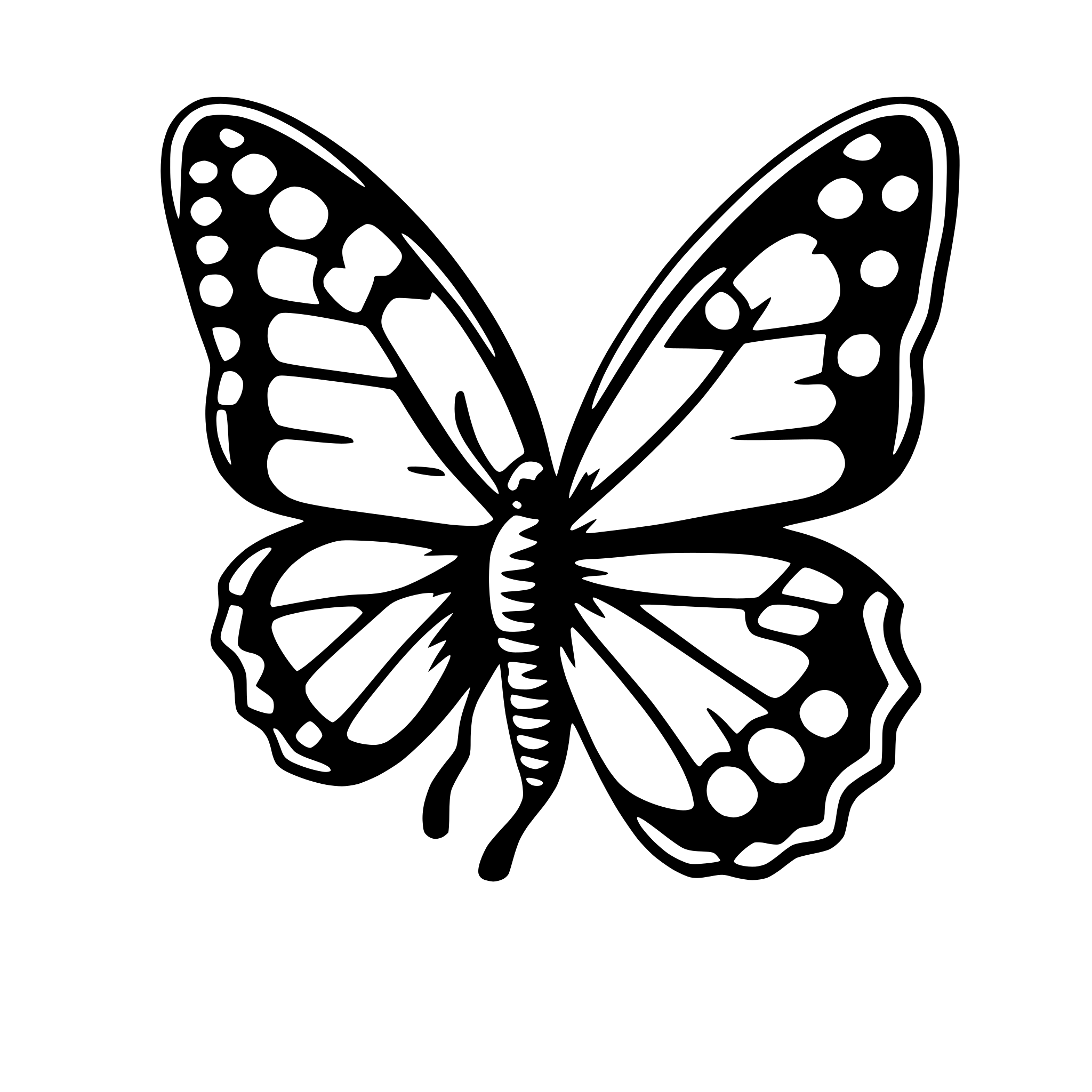 AI-generated SVG of a butterfly