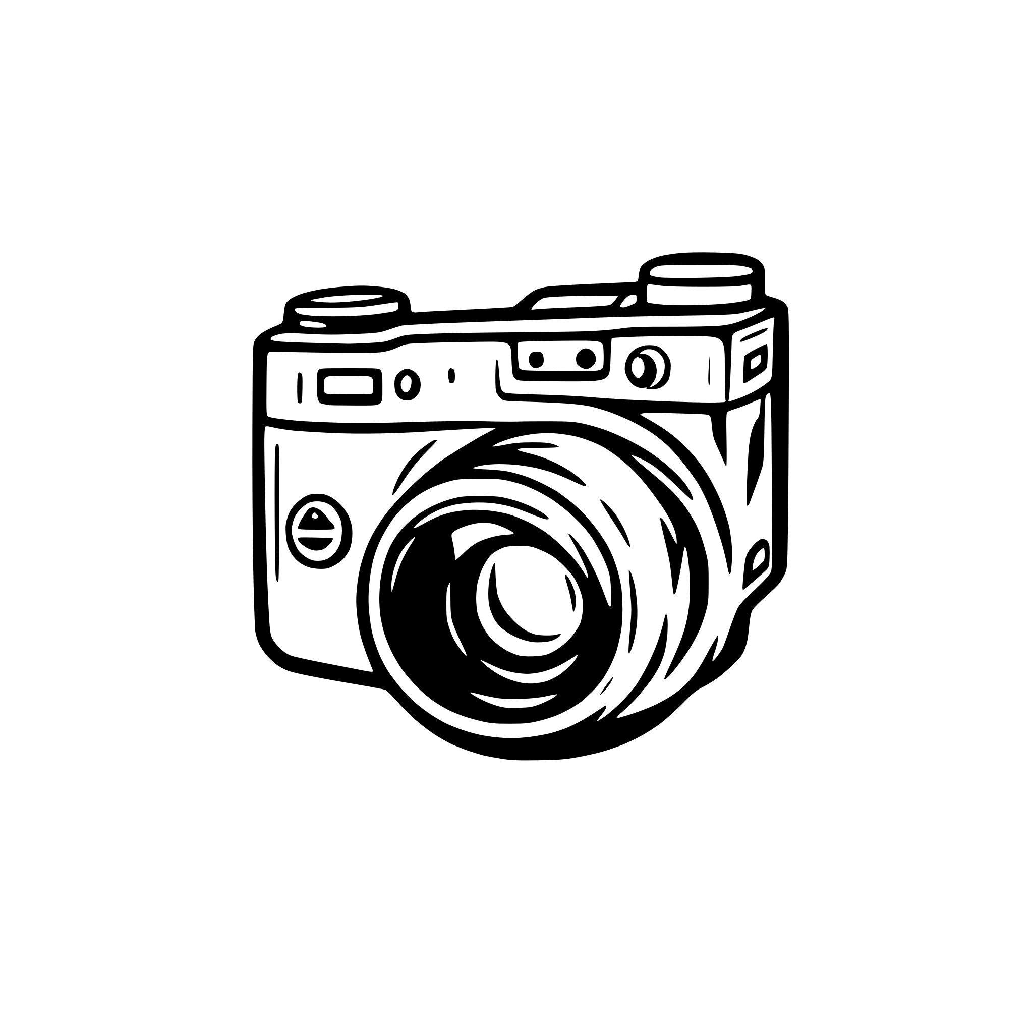 AI-generated SVG of a video survailiance camera