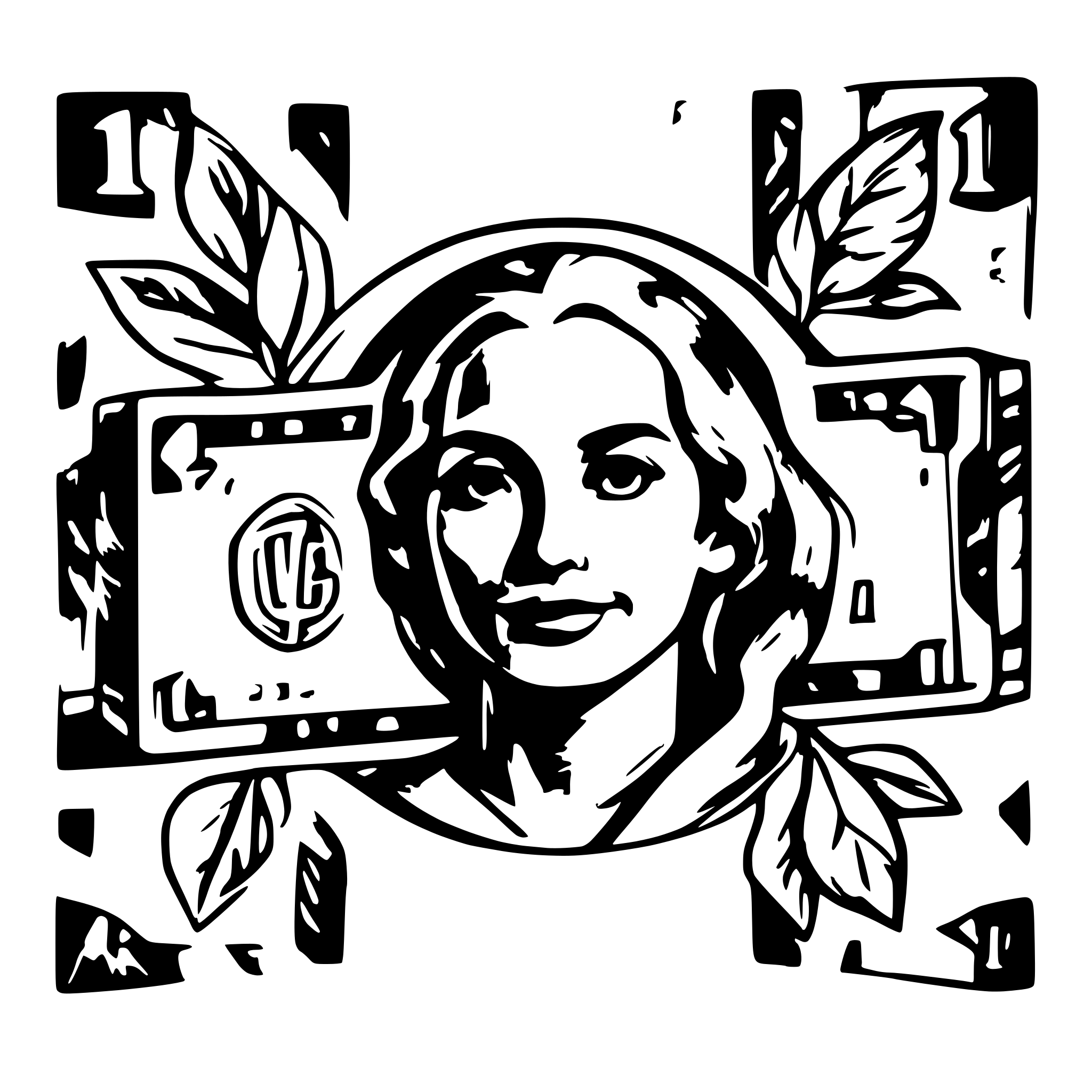 AI-generated SVG of '1935 $1 dollar bill'