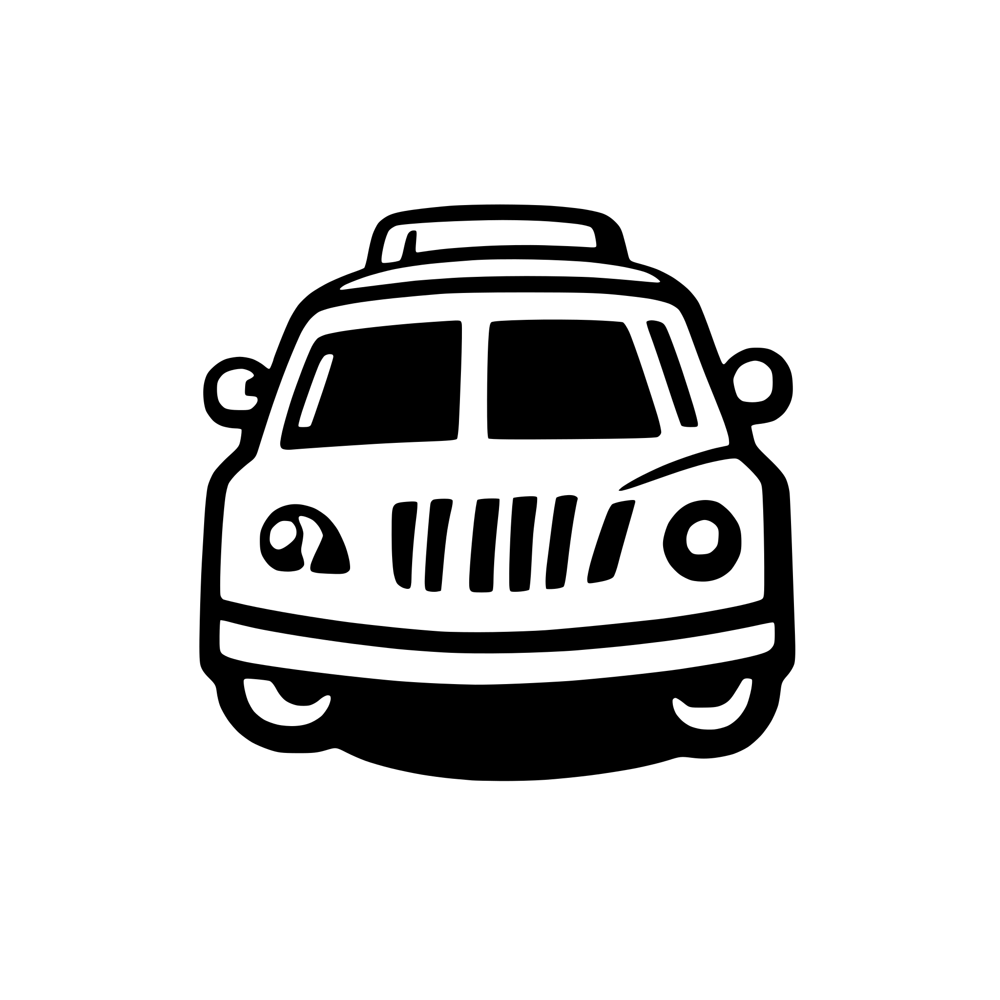AI-generated SVG of a taxi car icon top side svg