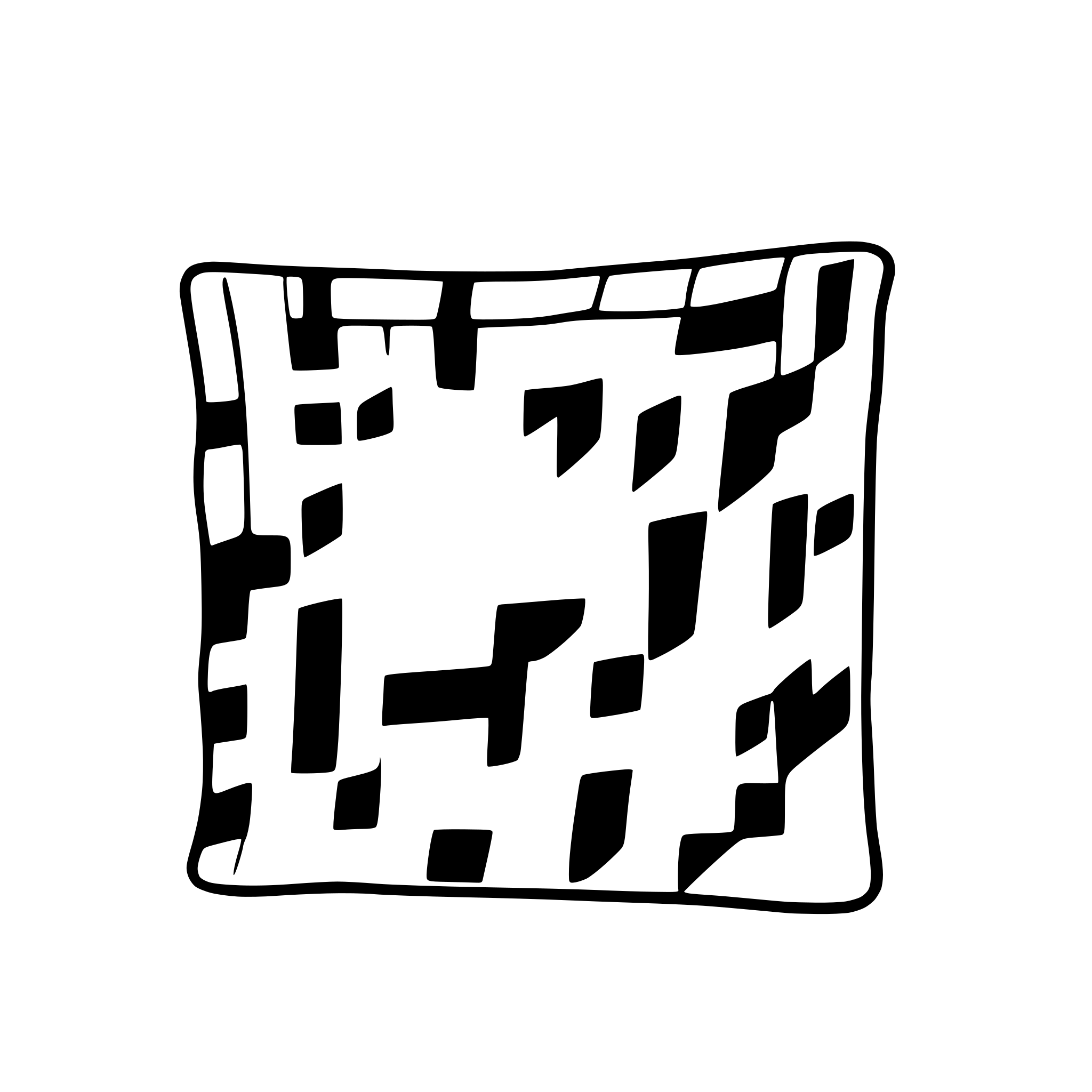 AI-generated SVG of a a piece of fabric in shape of square