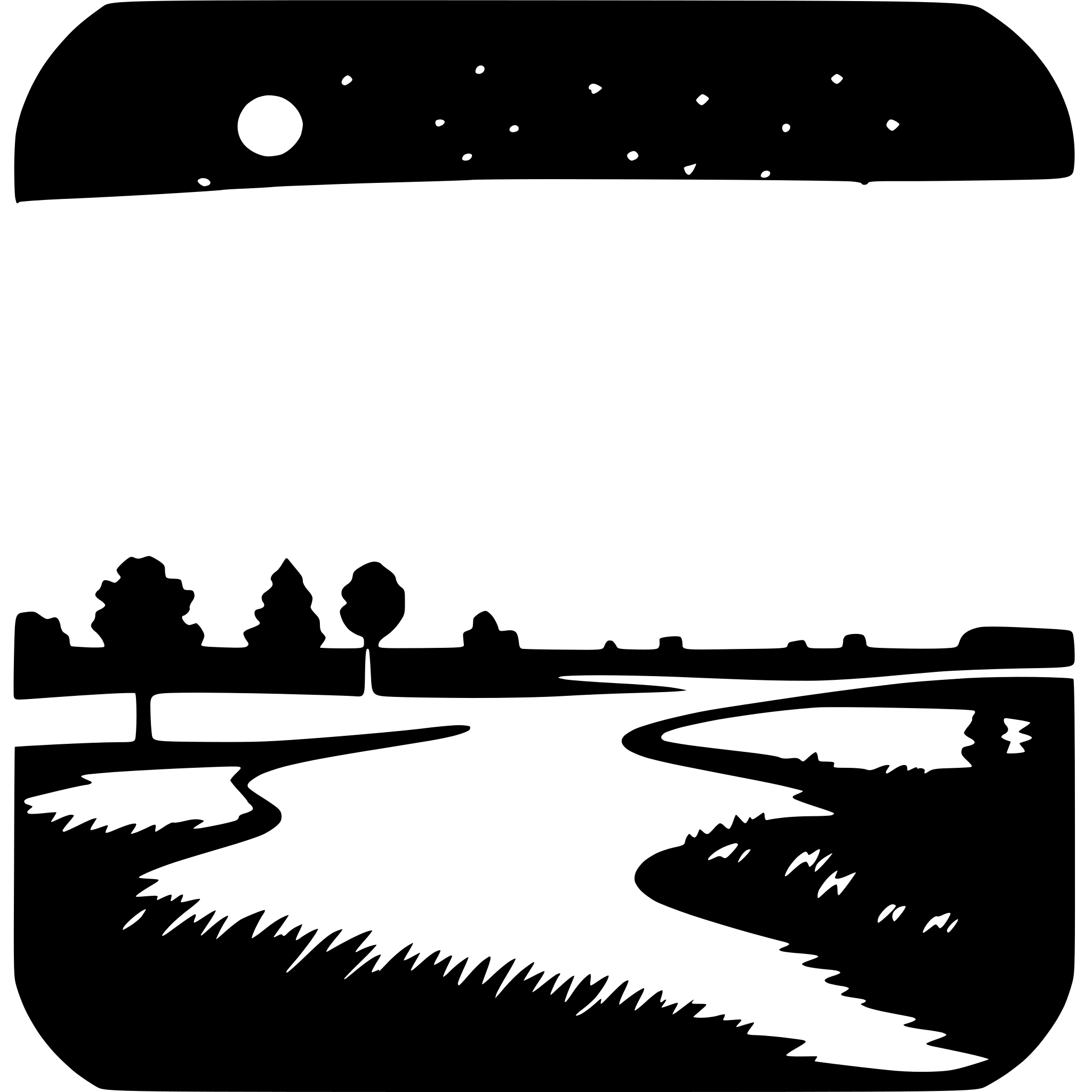 AI-generated SVG of a starry night