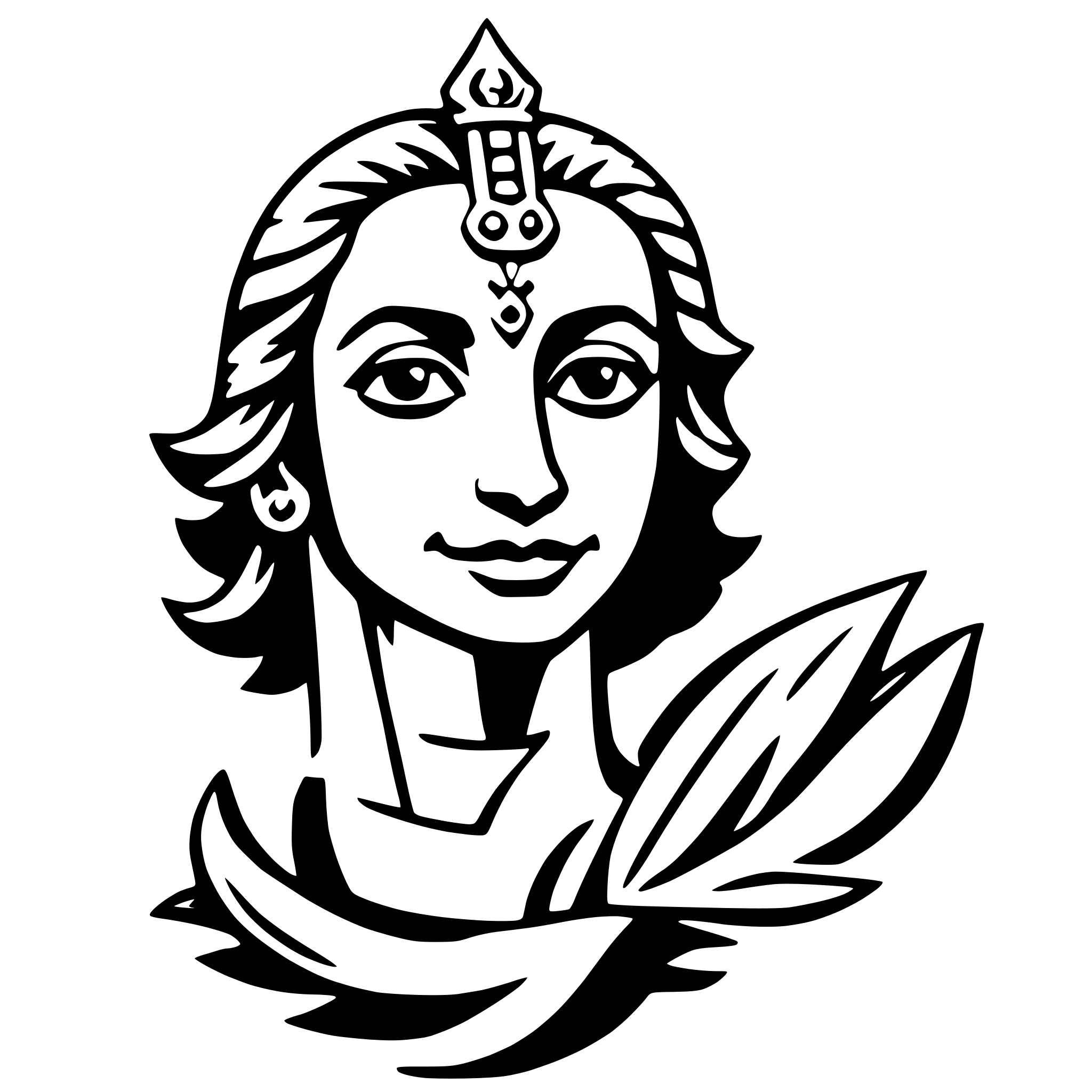 AI-generated SVG of a varuna