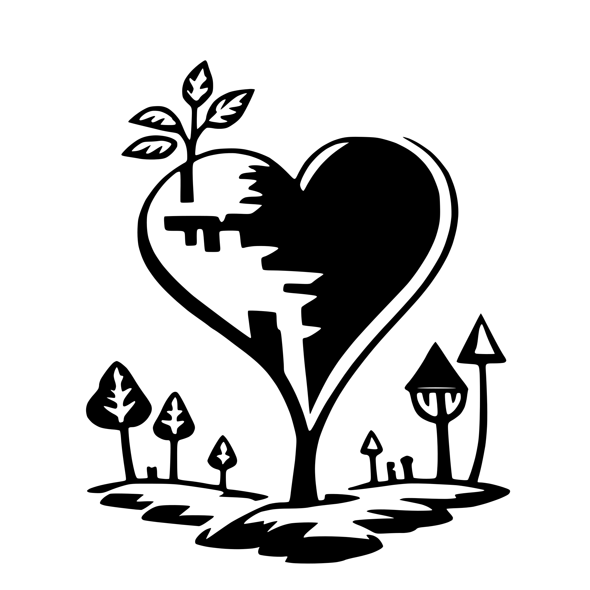 AI-generated SVG of 'heart-shaped world'