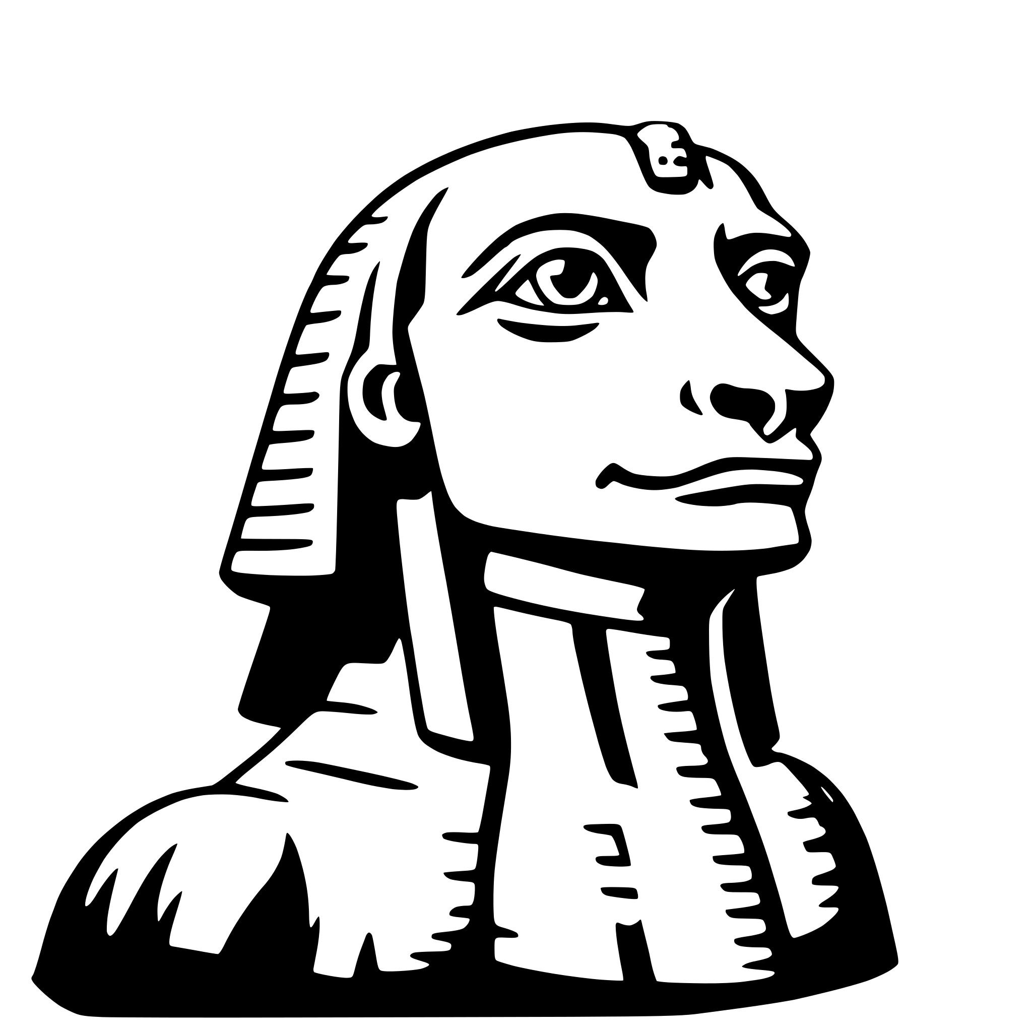 AI-generated SVG of 'sphinx'