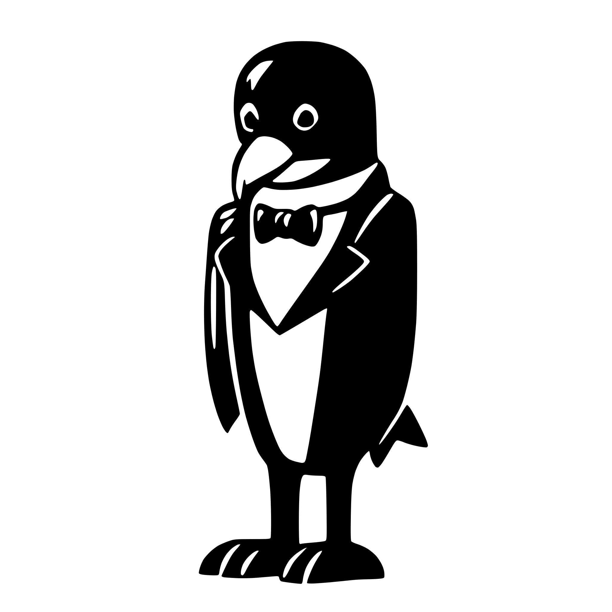 AI-generated SVG of 'tux linux'