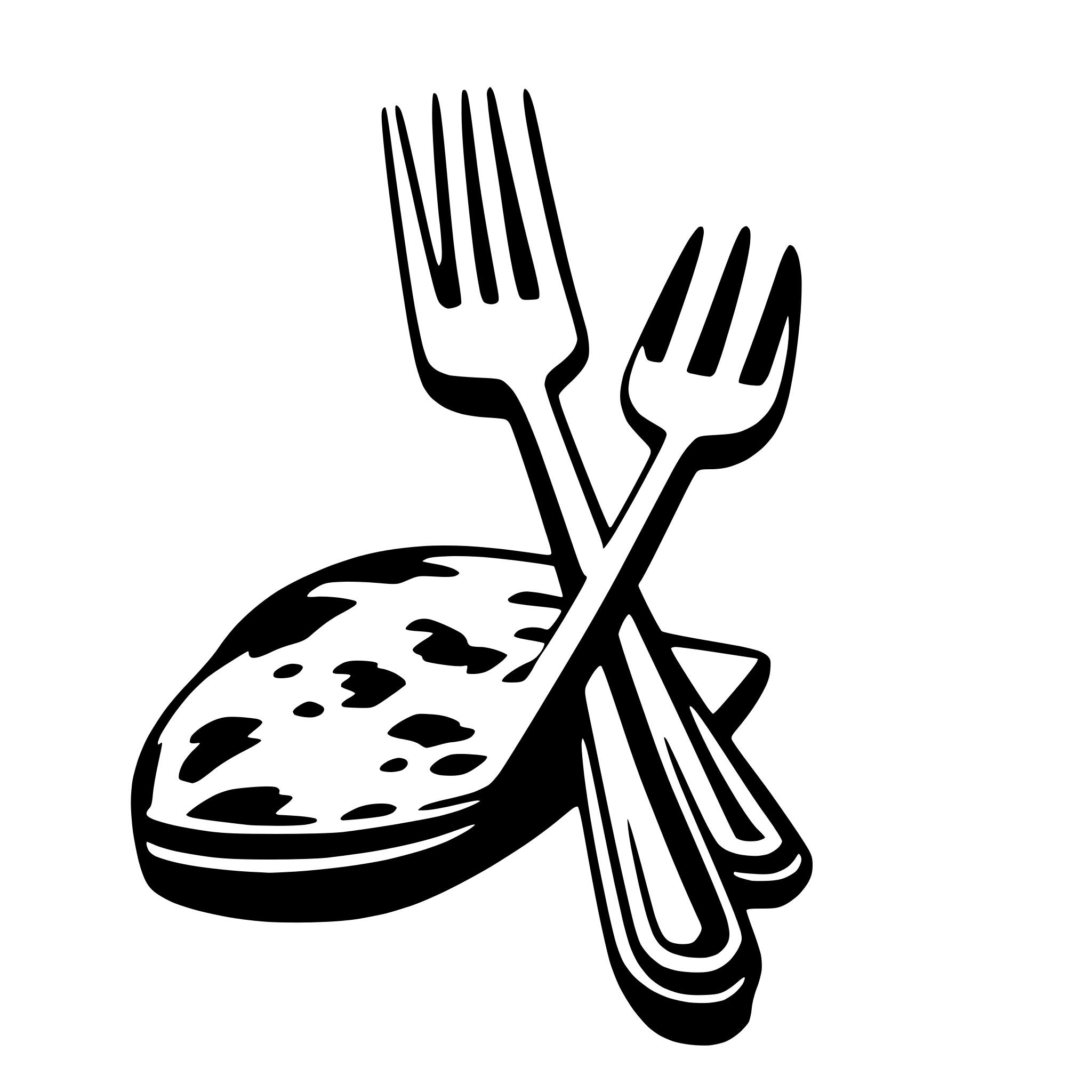 AI-generated SVG of a fork