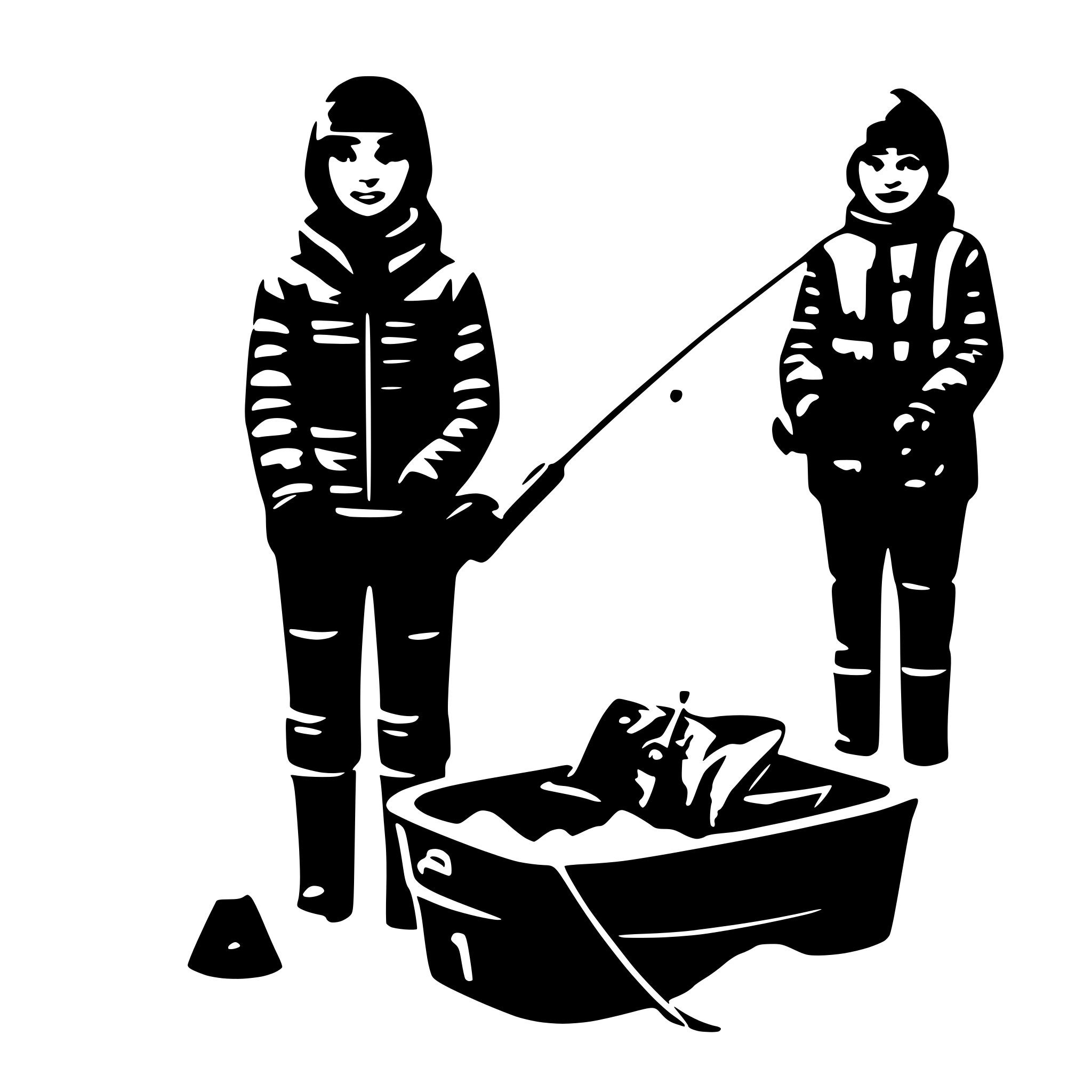 AI-generated SVG of 'ice fishing'