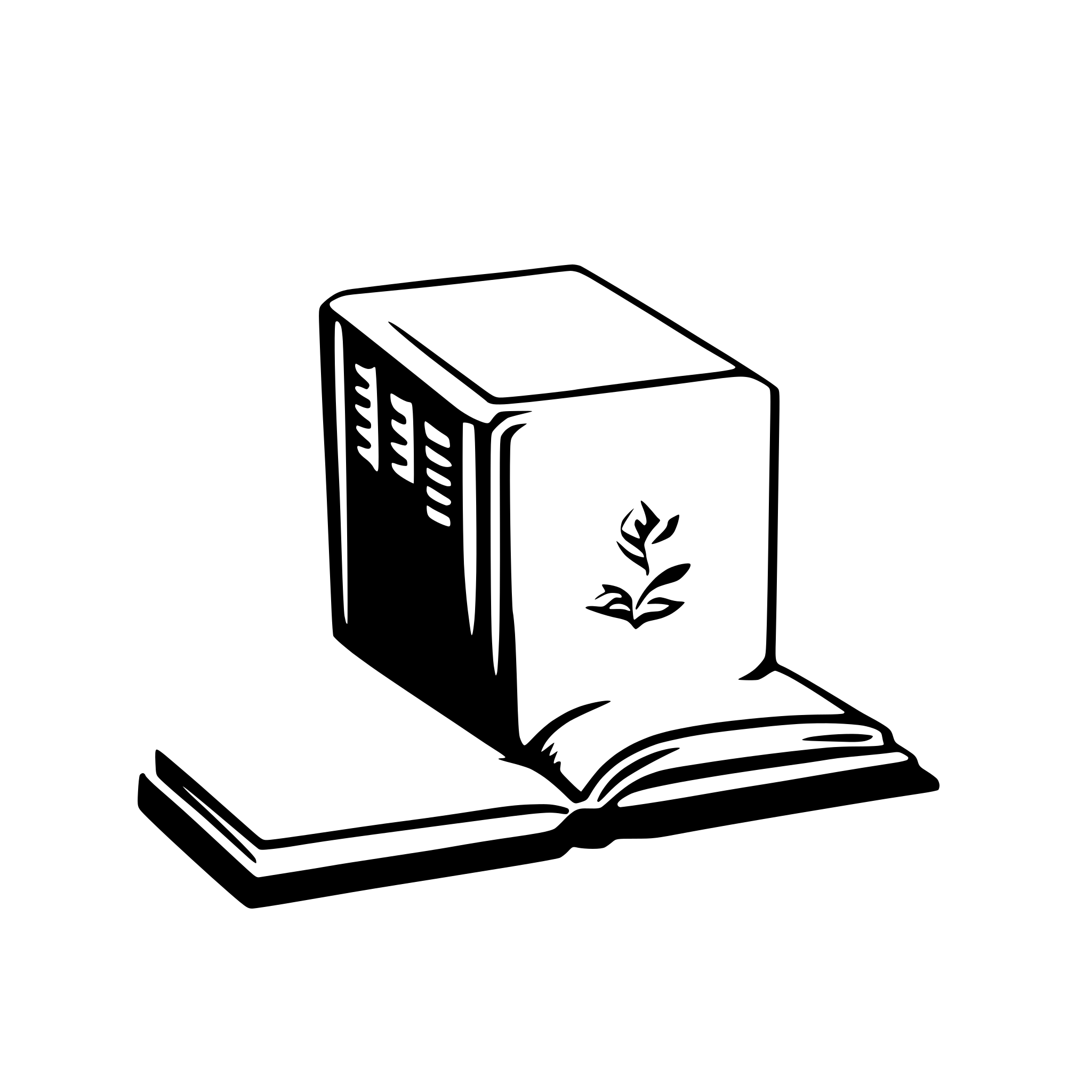 AI-generated SVG of a book
