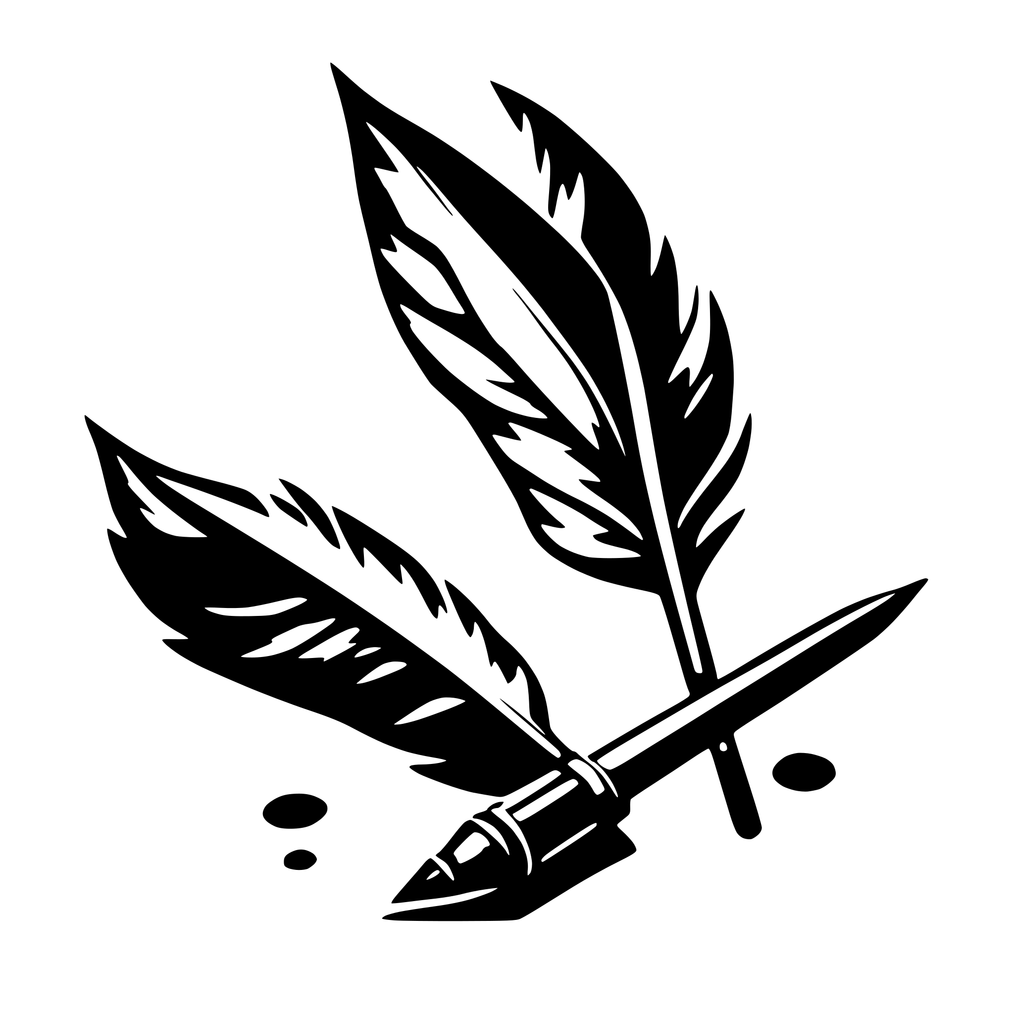 AI-generated SVG of 'Ink and quill'