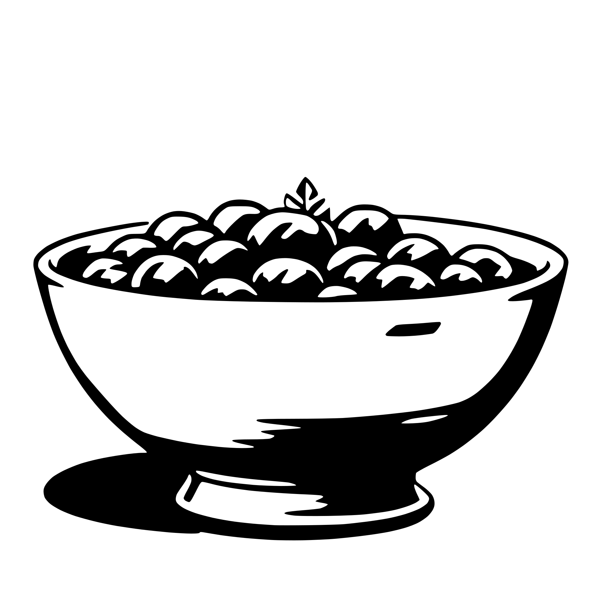 AI-generated SVG of 'bowl'