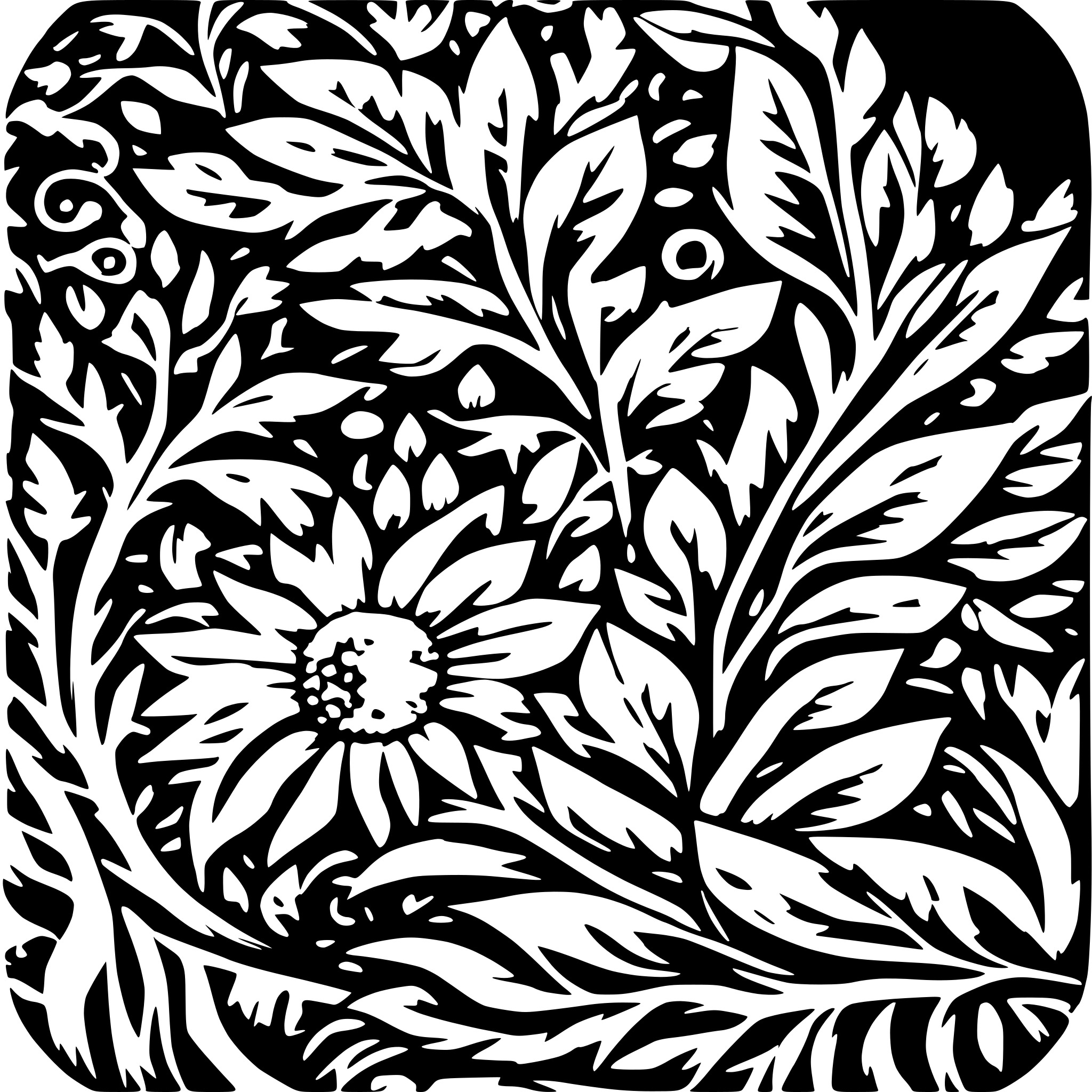AI-generated SVG of 'A random organic pattern that remind of the nature'