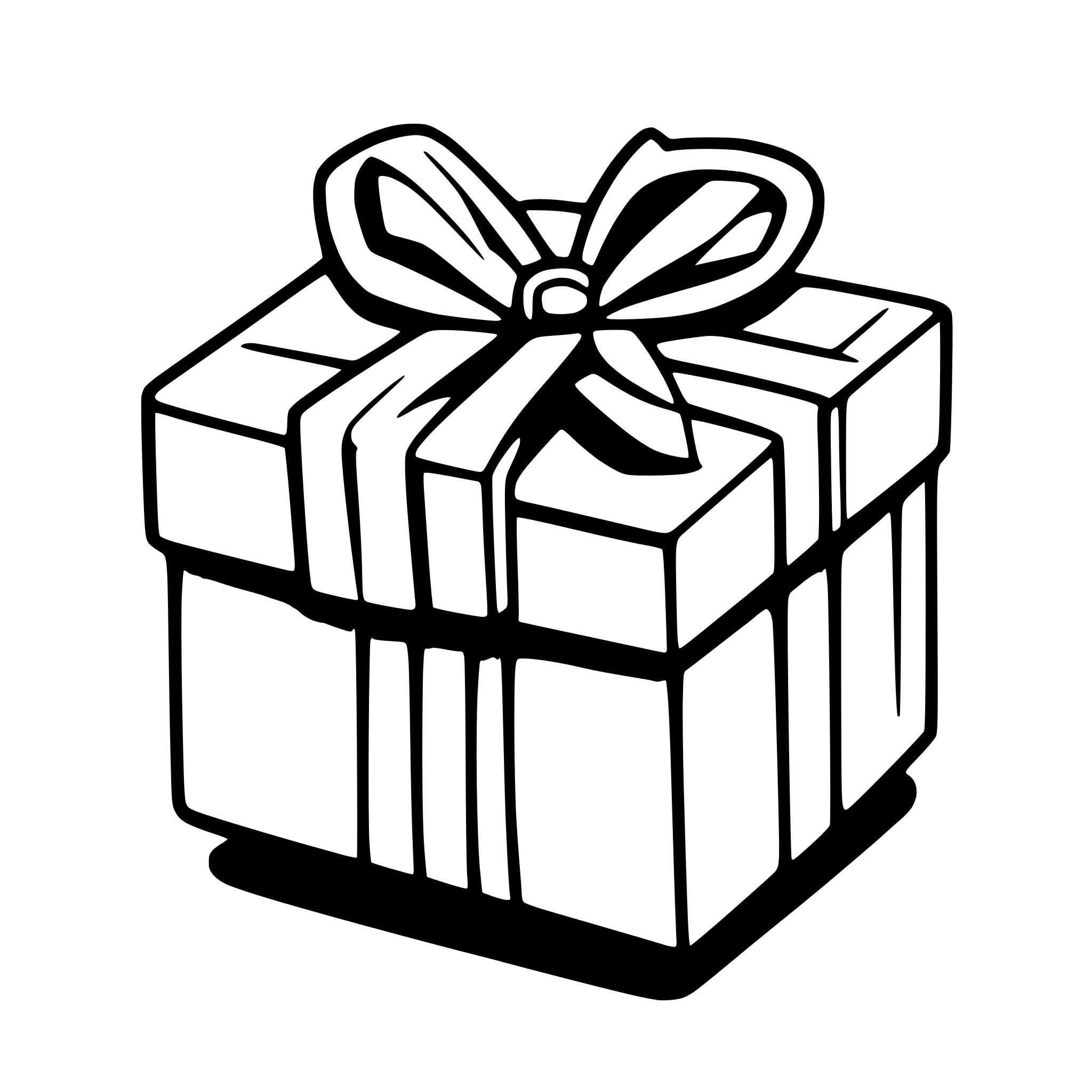 AI-generated SVG of a create an svg isometric gift box opened