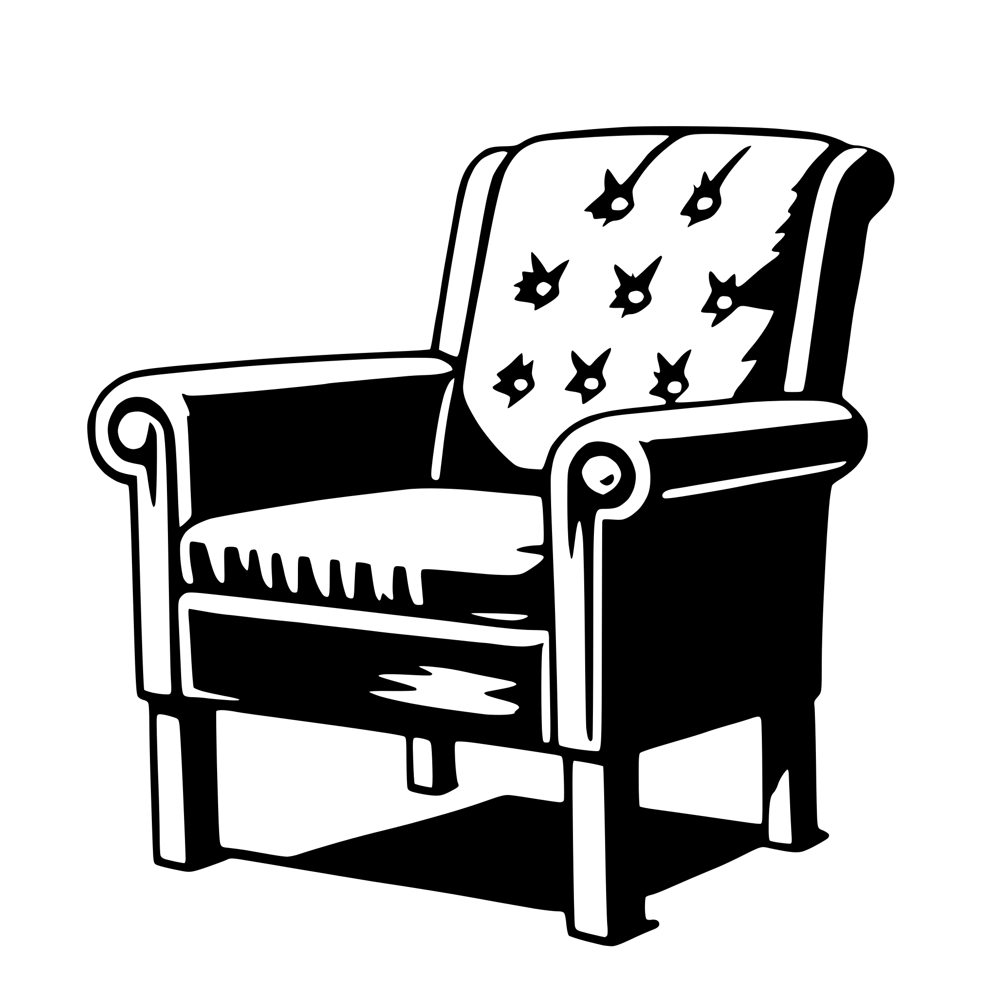 AI-generated SVG of a armchair