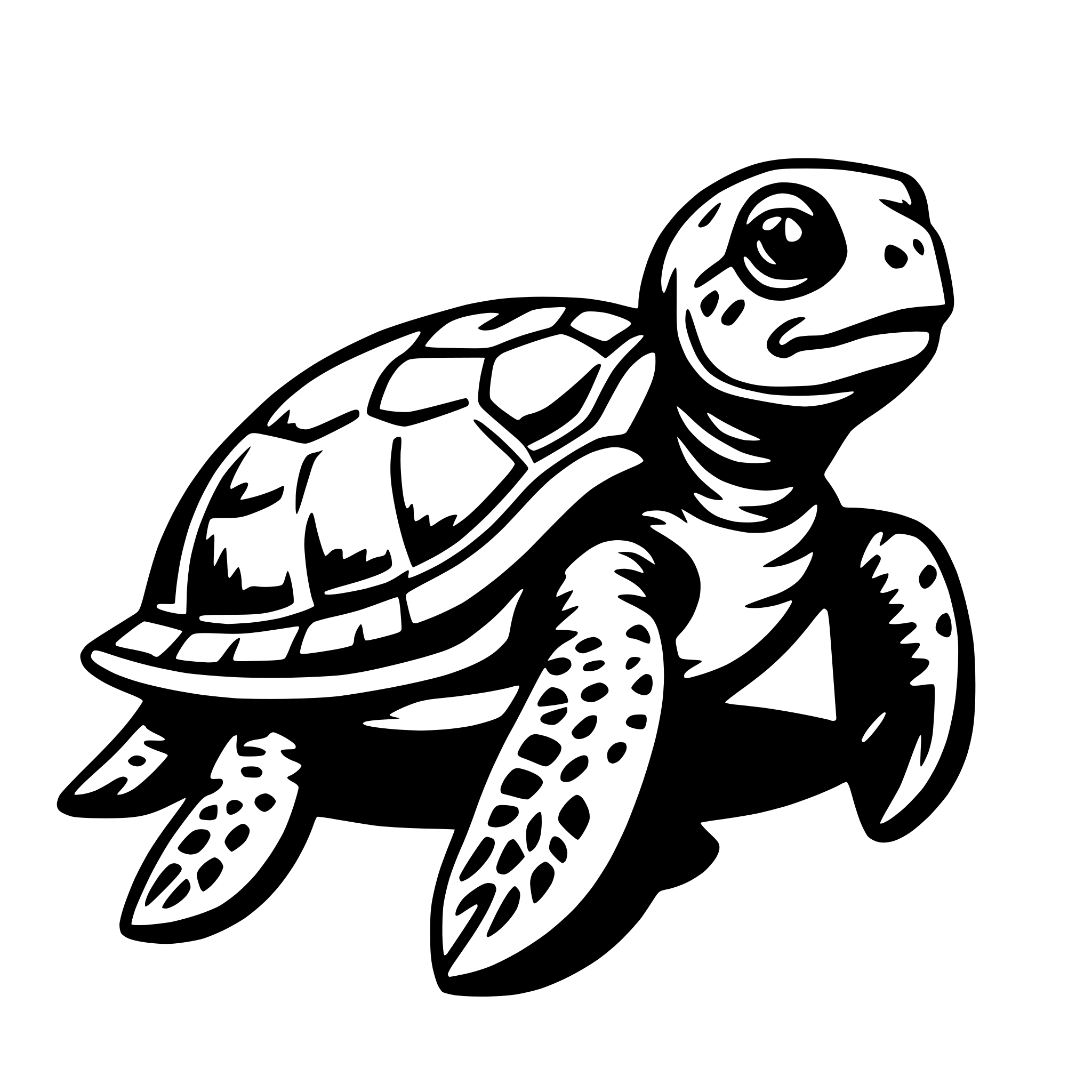 AI-generated SVG of 'sea turtle'