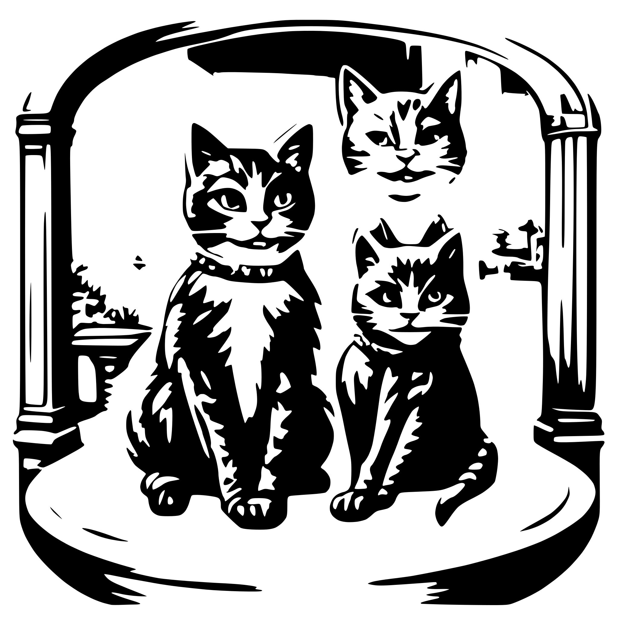 AI-generated SVG of a Cats performing opera
