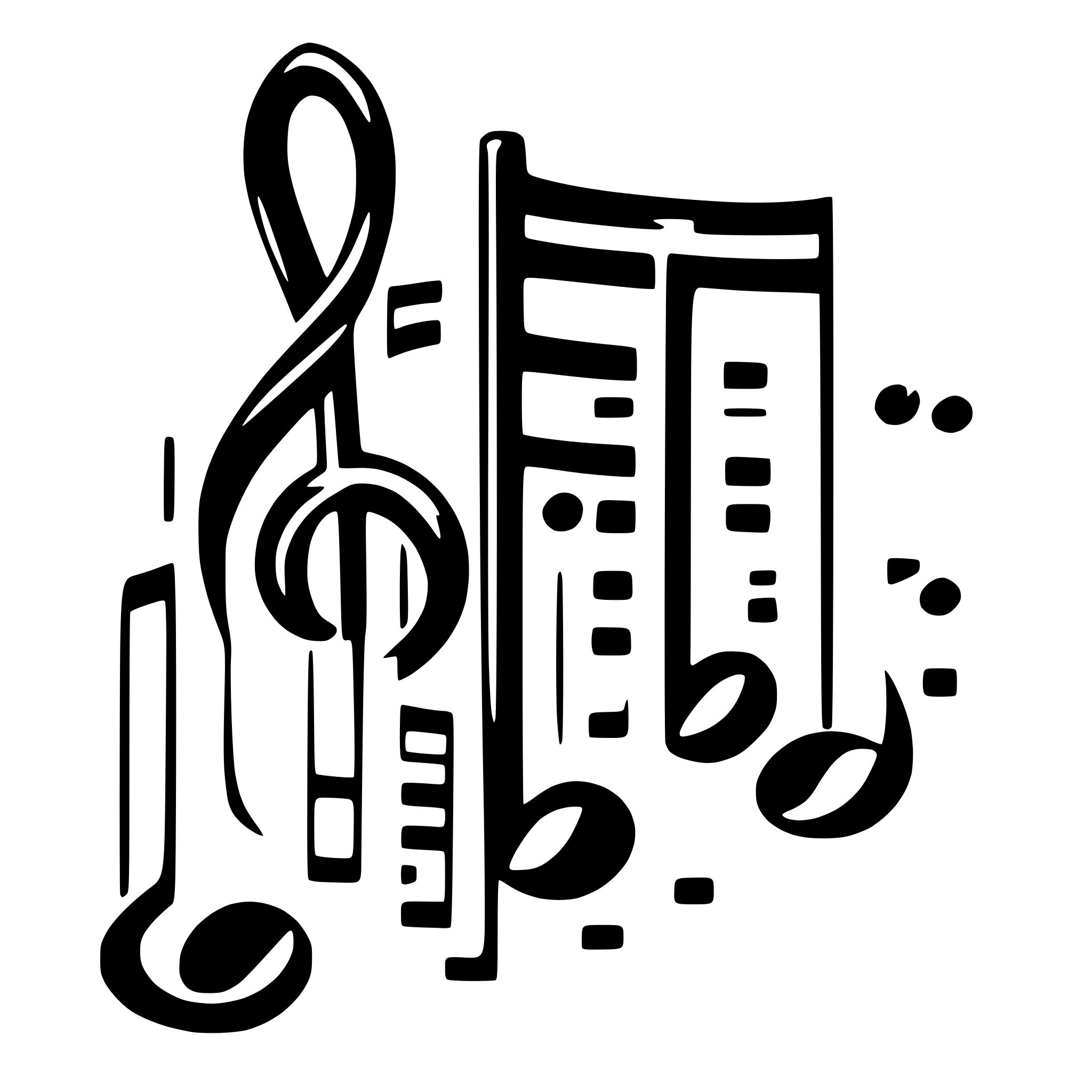 AI-generated SVG of a music notes