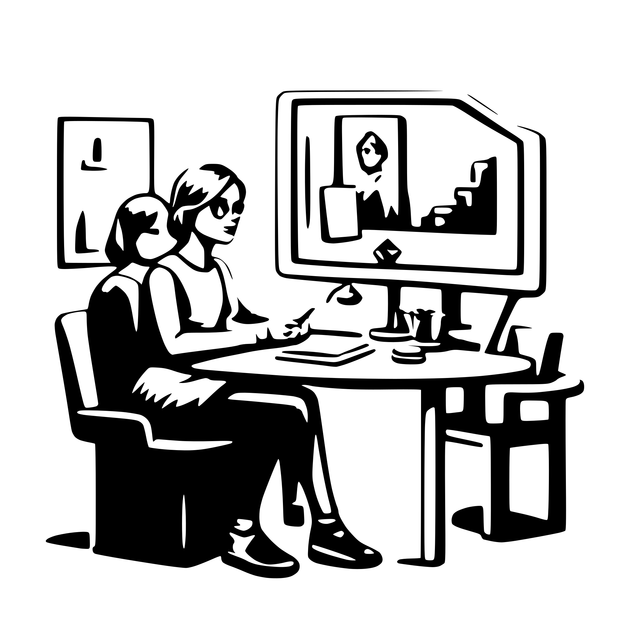 AI-generated SVG of a online course