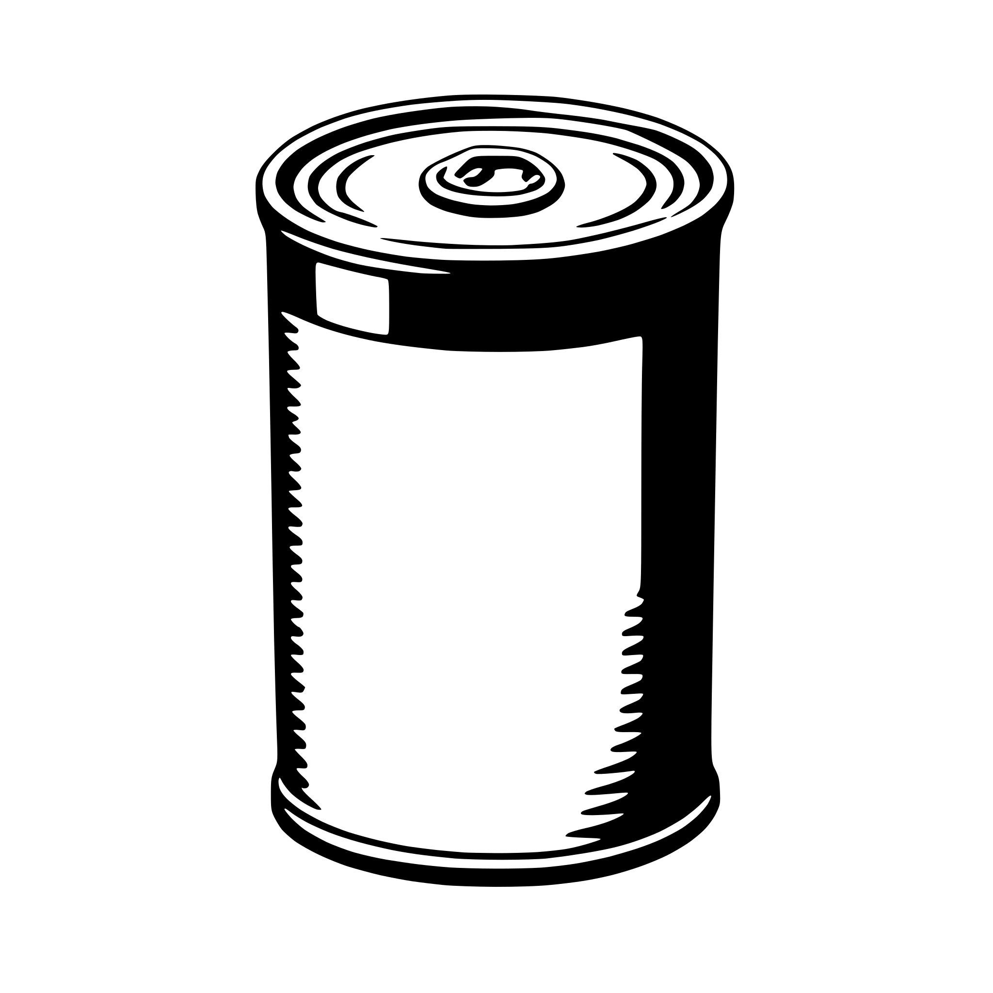 AI-generated SVG of a tin can