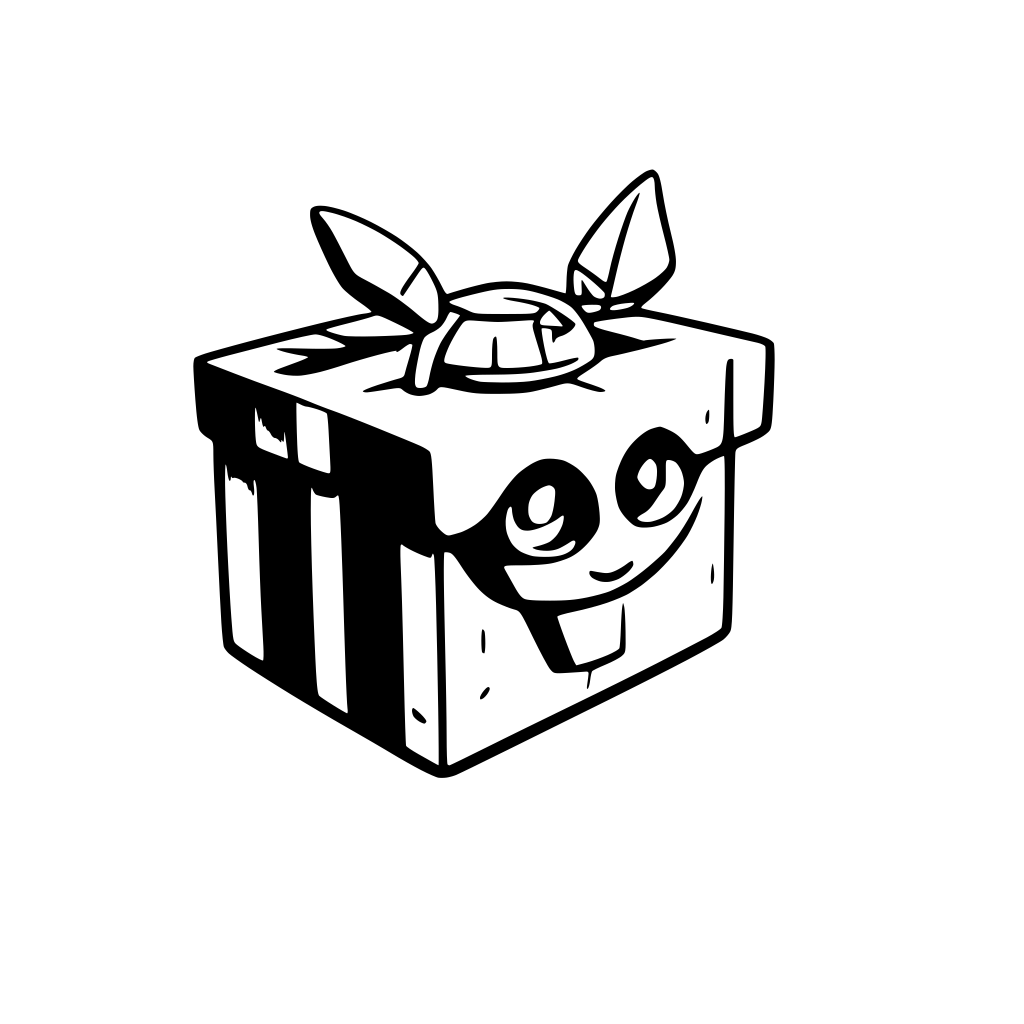 AI-generated SVG of a drone coming out of a box
