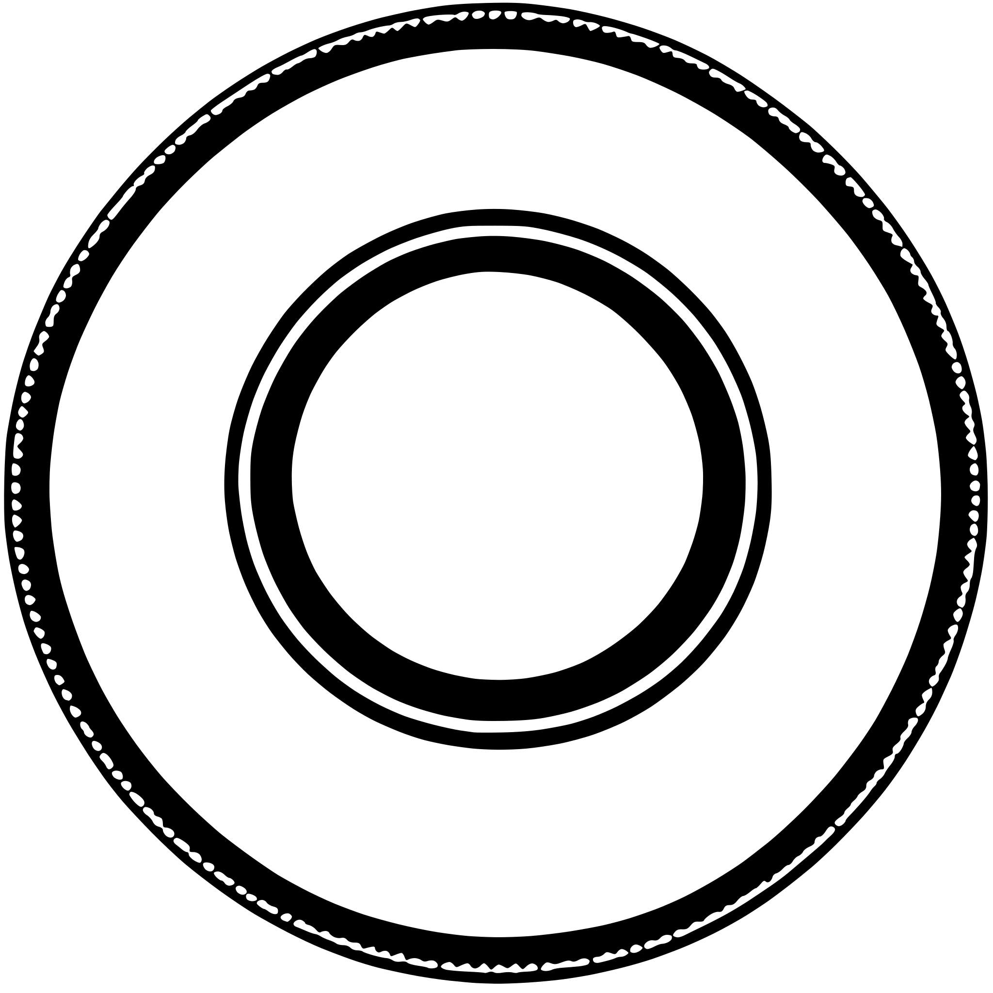AI-generated SVG of 'Circle with double border'