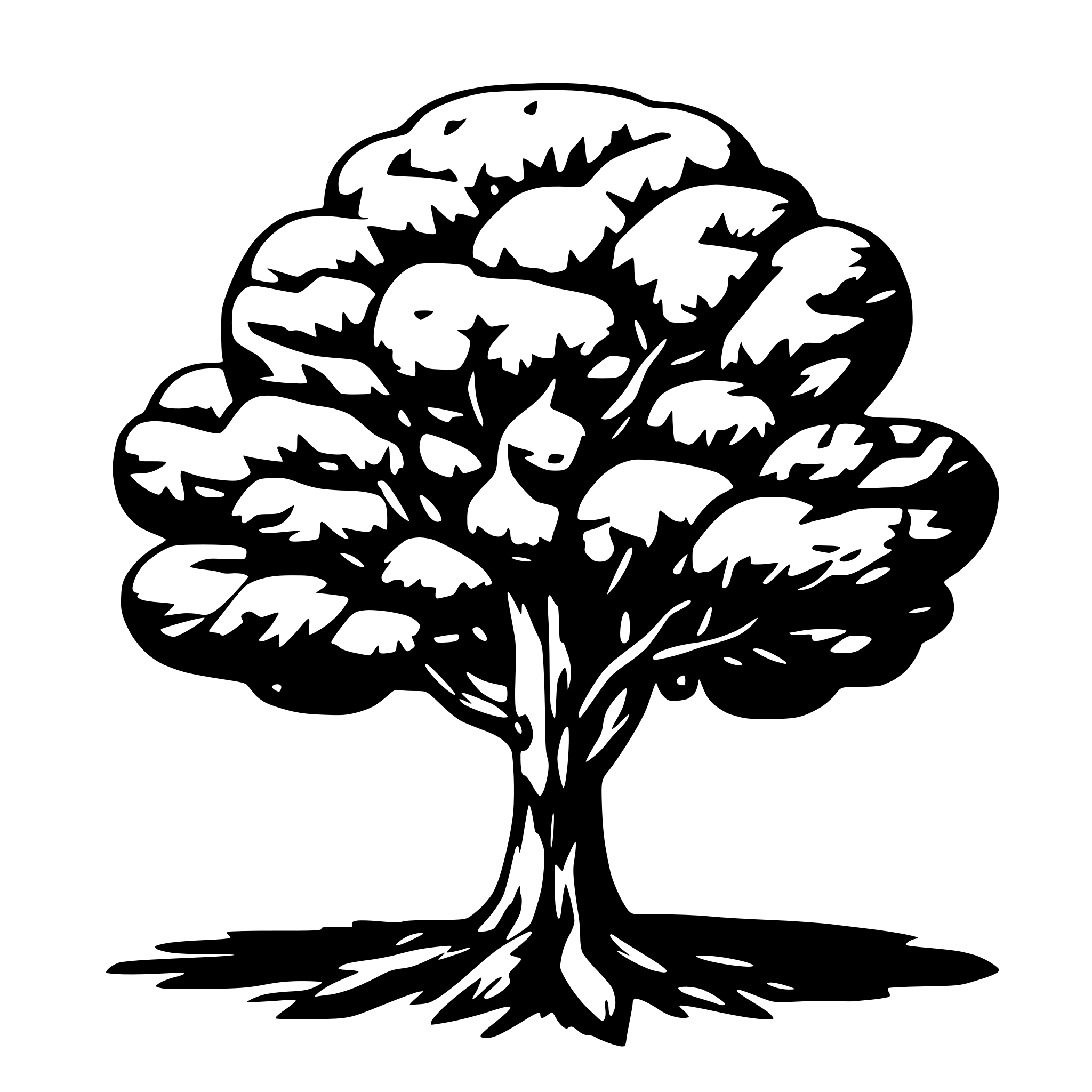 AI-generated SVG of a tree