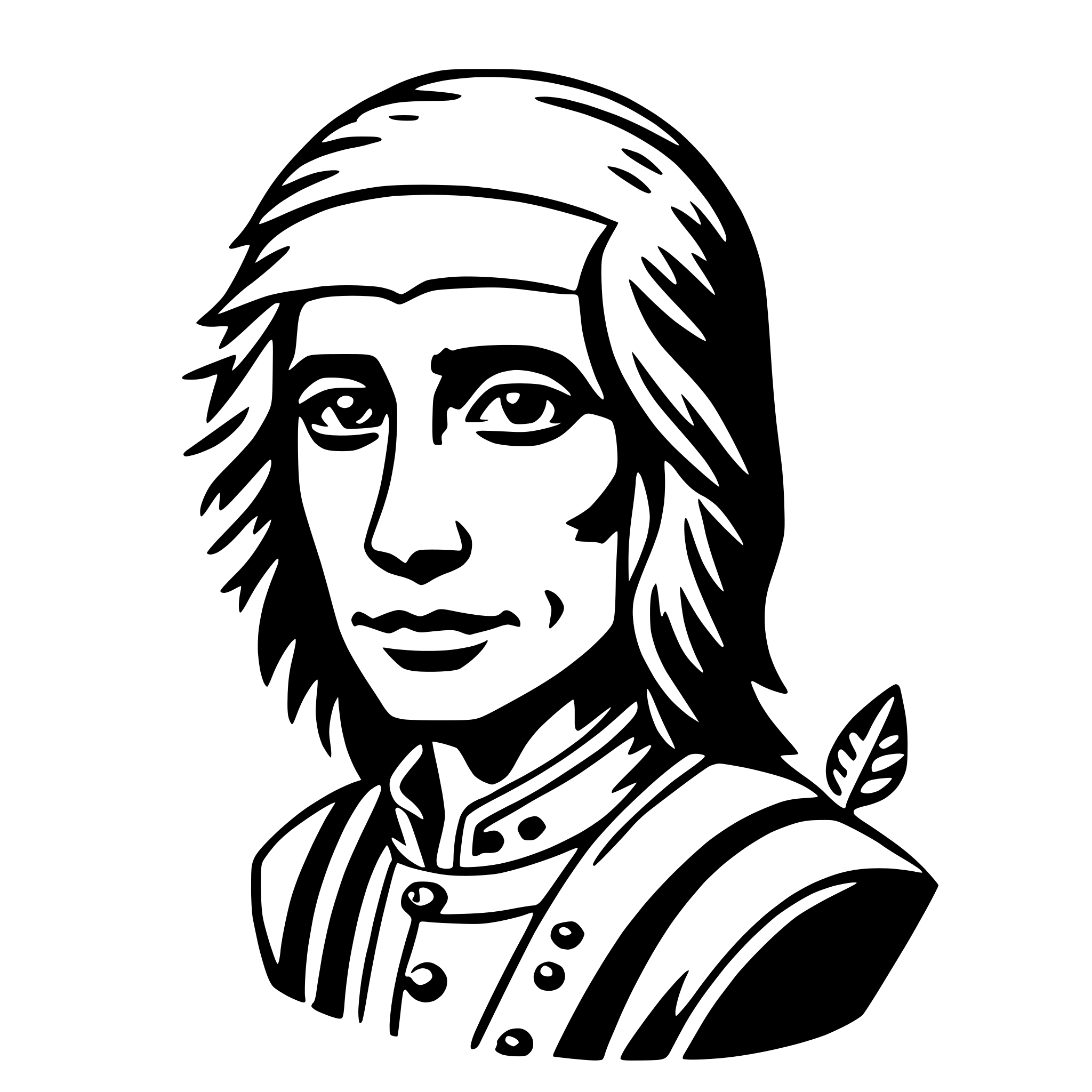 AI-generated SVG of 'coatlicue'