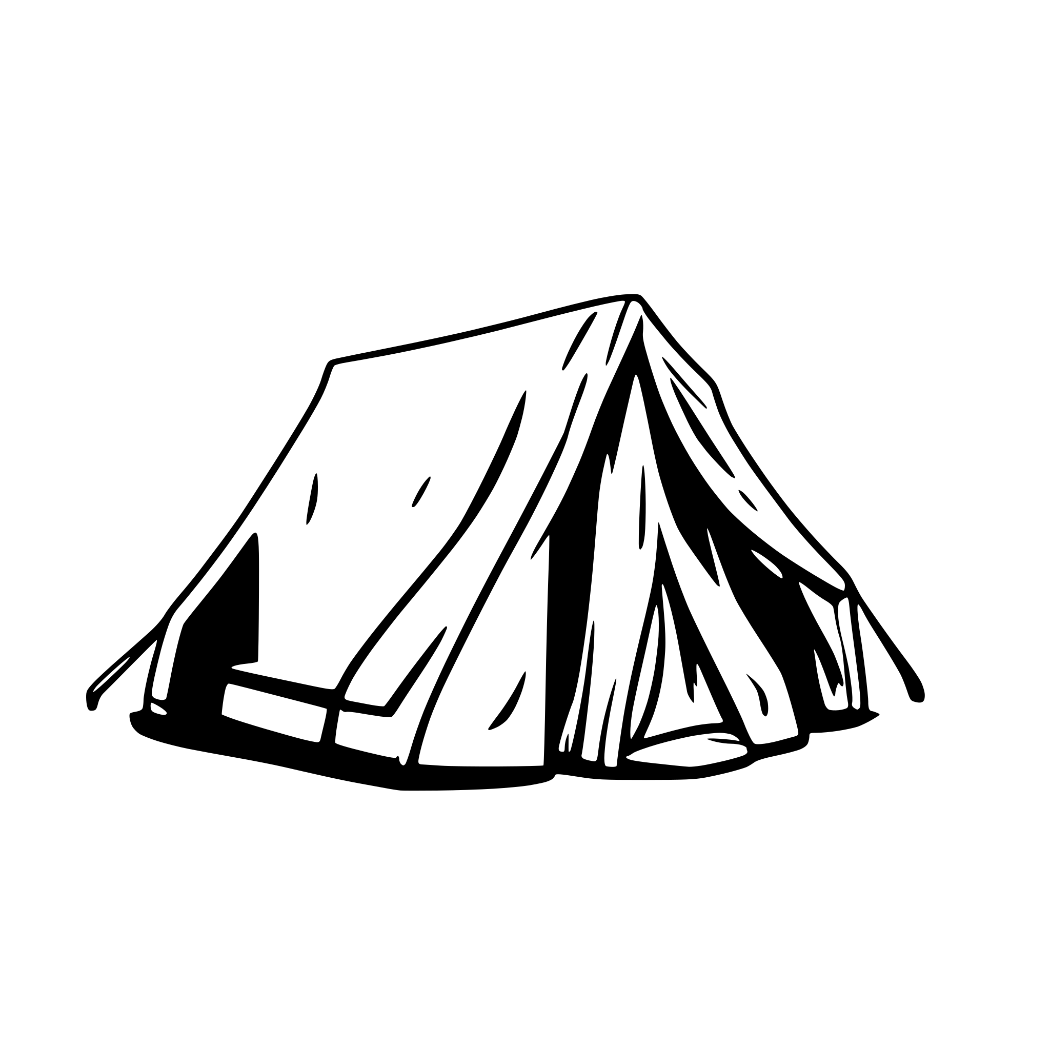 AI-generated SVG of 'A homeless tent'