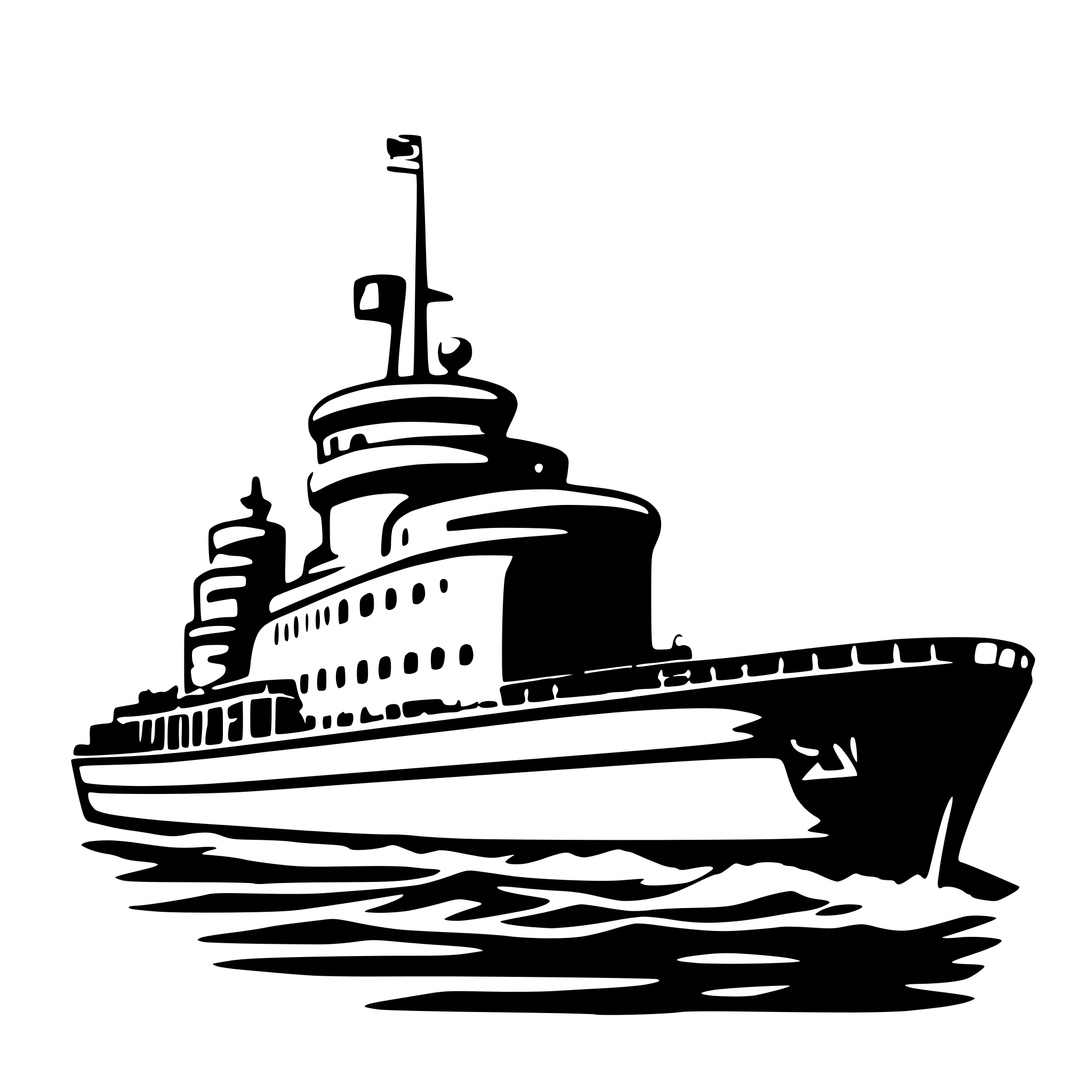AI-generated SVG of 'Transatlantic ship'