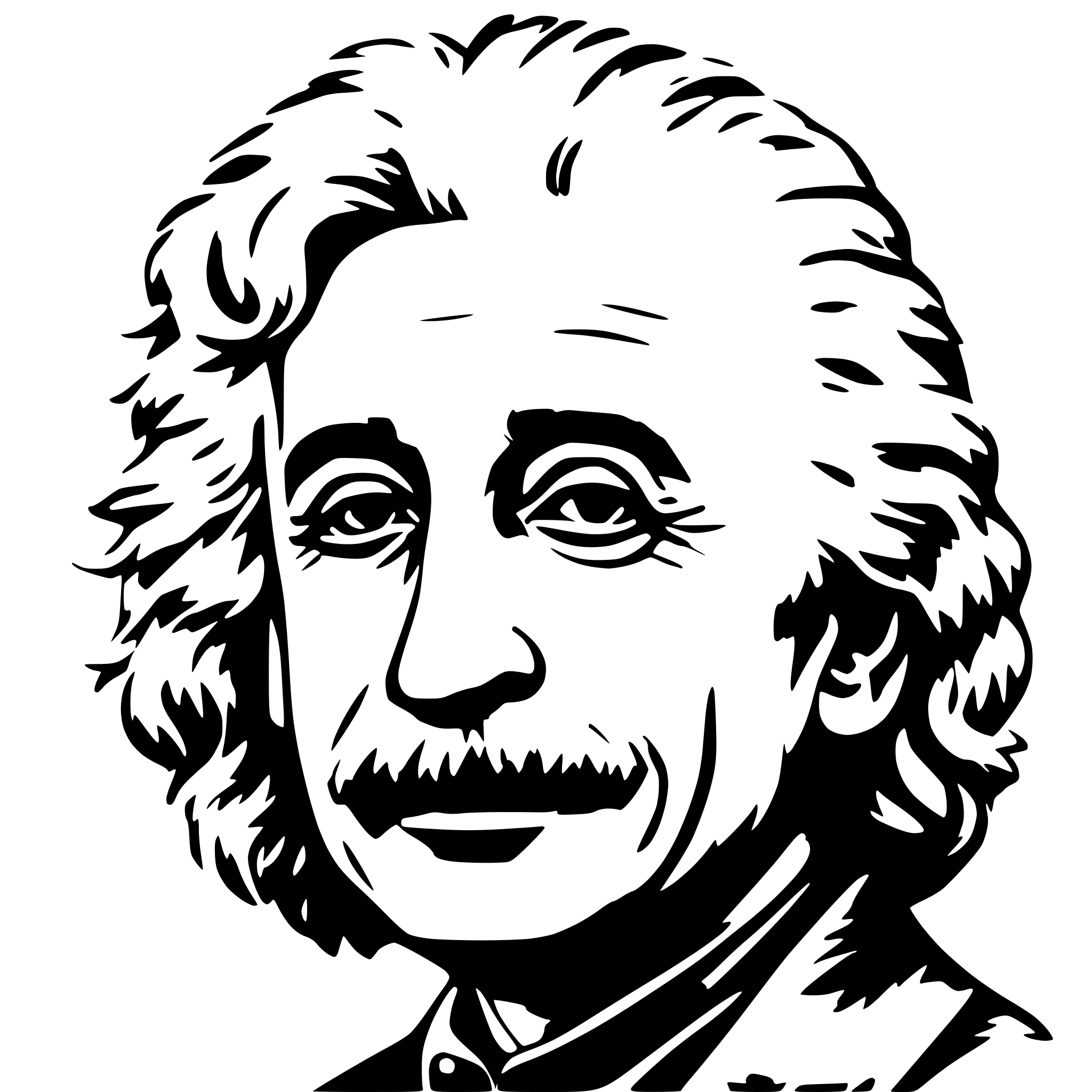 AI-generated SVG of 'einstein'