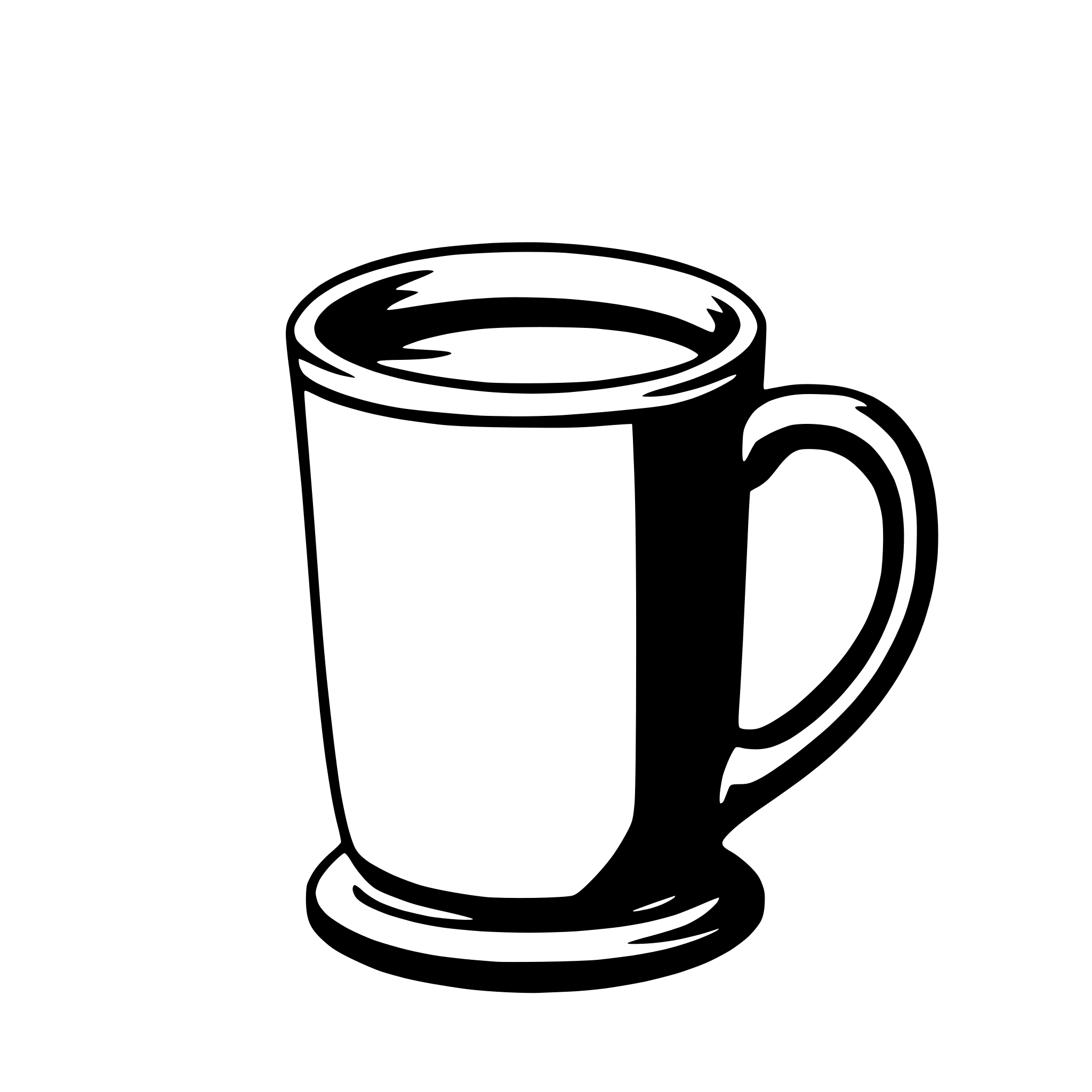 AI-generated SVG of a mug