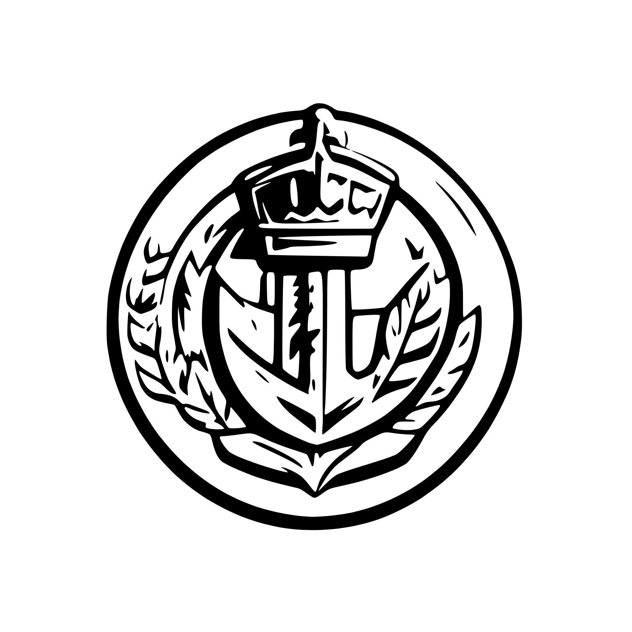 AI-generated SVG of a naval insignia