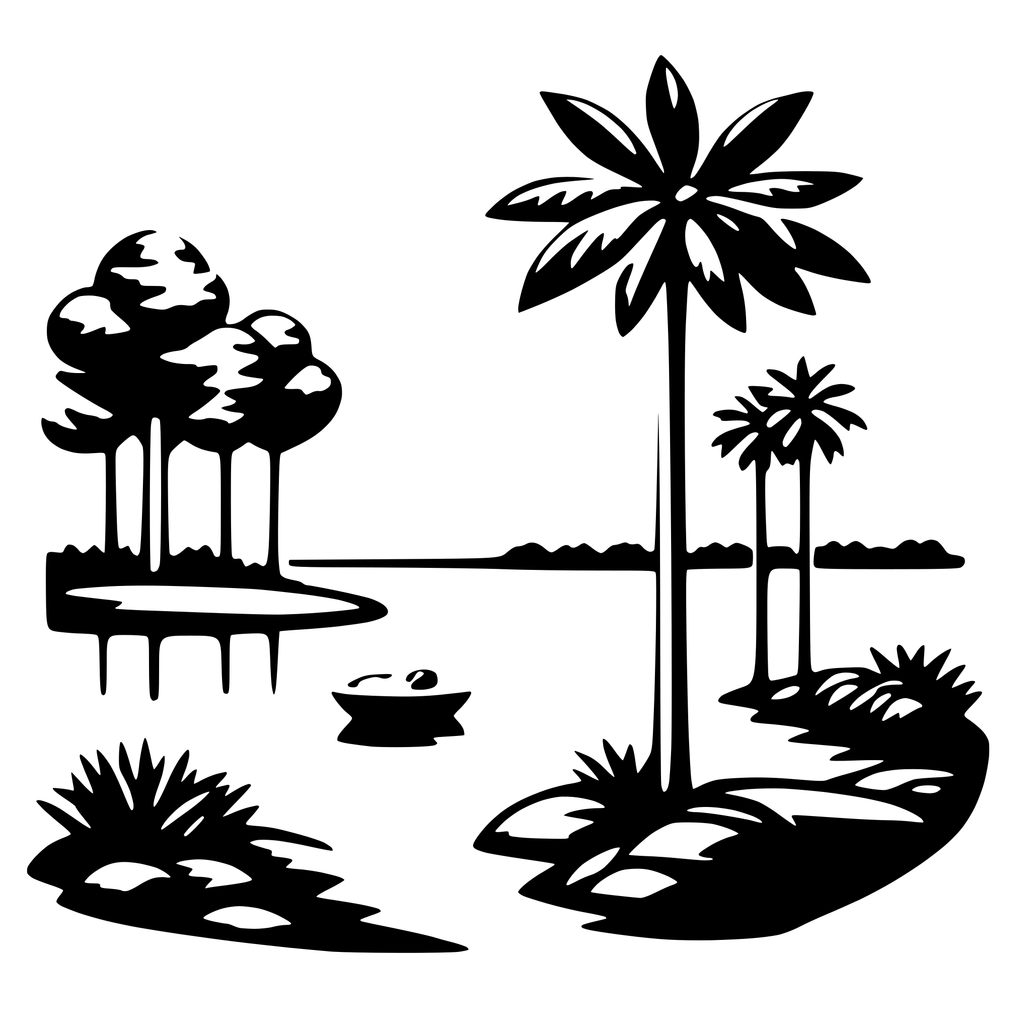 AI-generated SVG of a nature tranquility