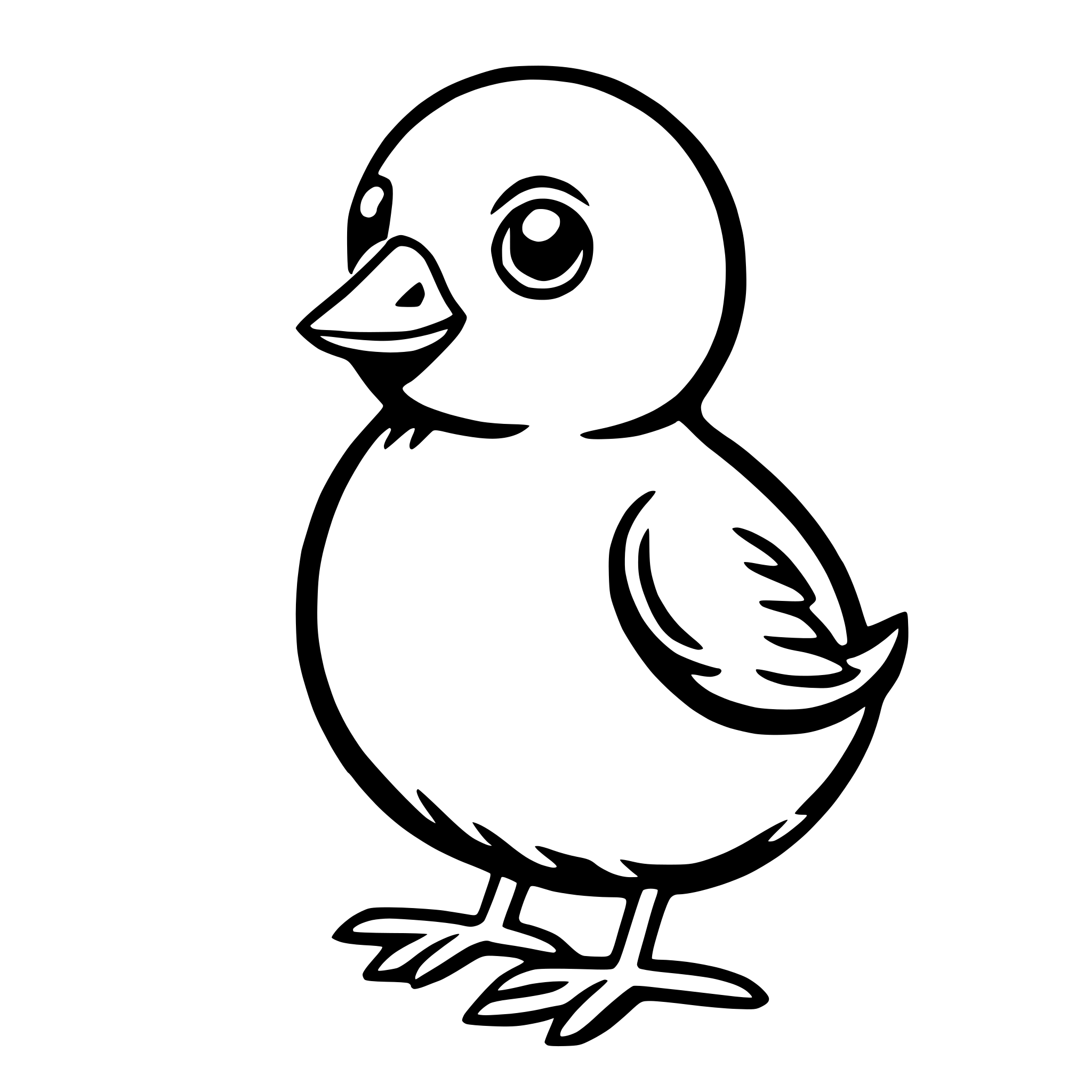 AI-generated SVG of 'easter chick'
