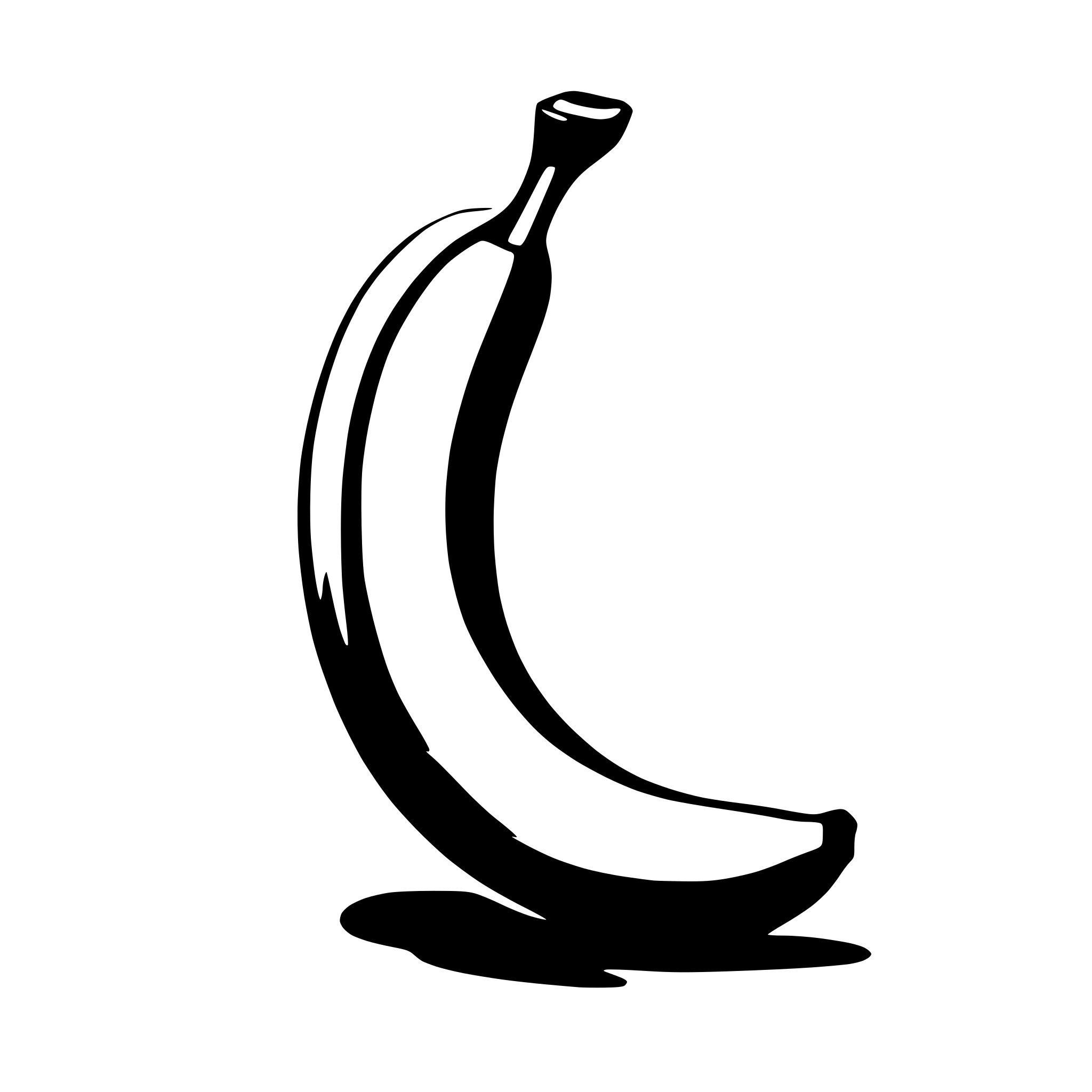 AI-generated SVG of 'banana minimalist'