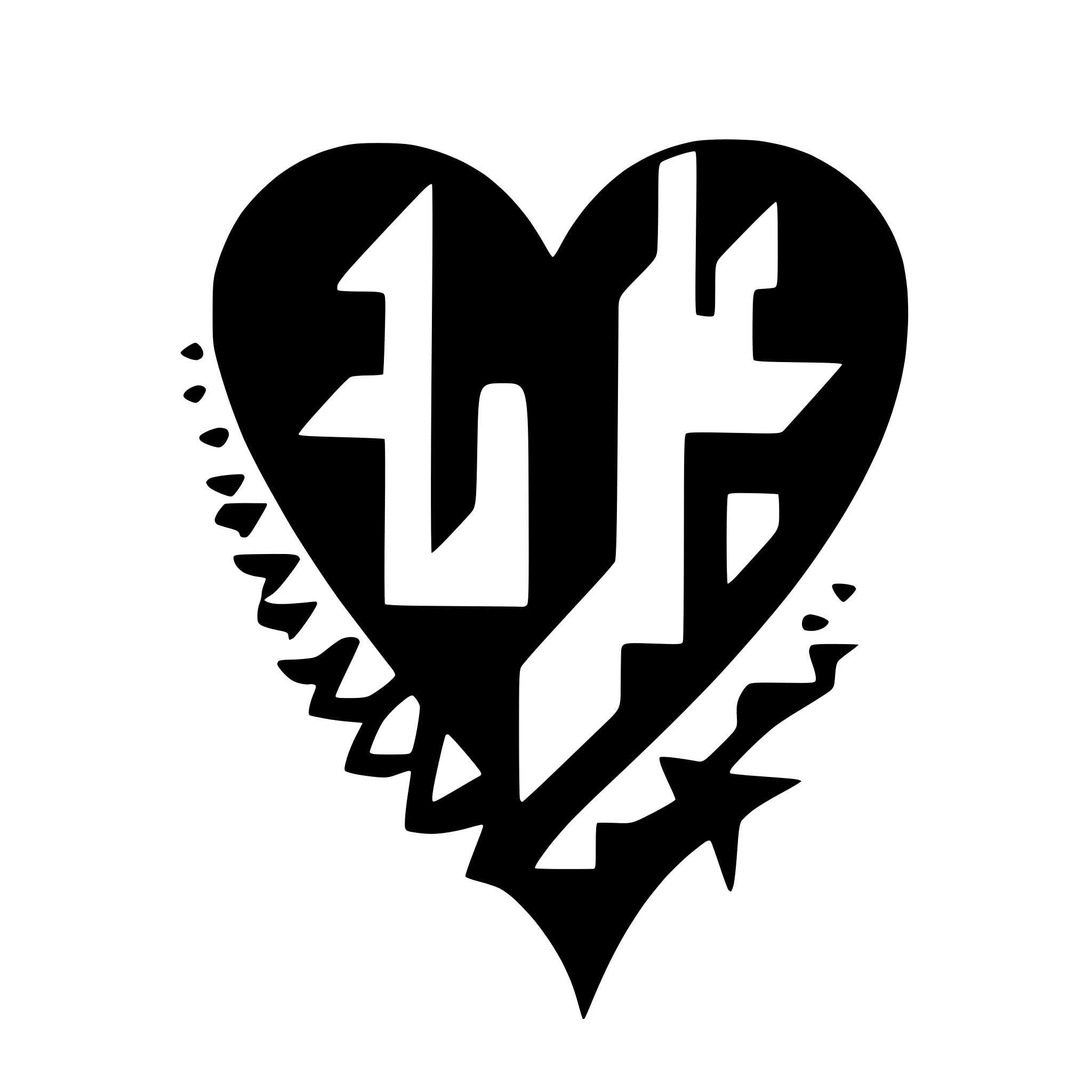 AI-generated SVG of a heart shape and h