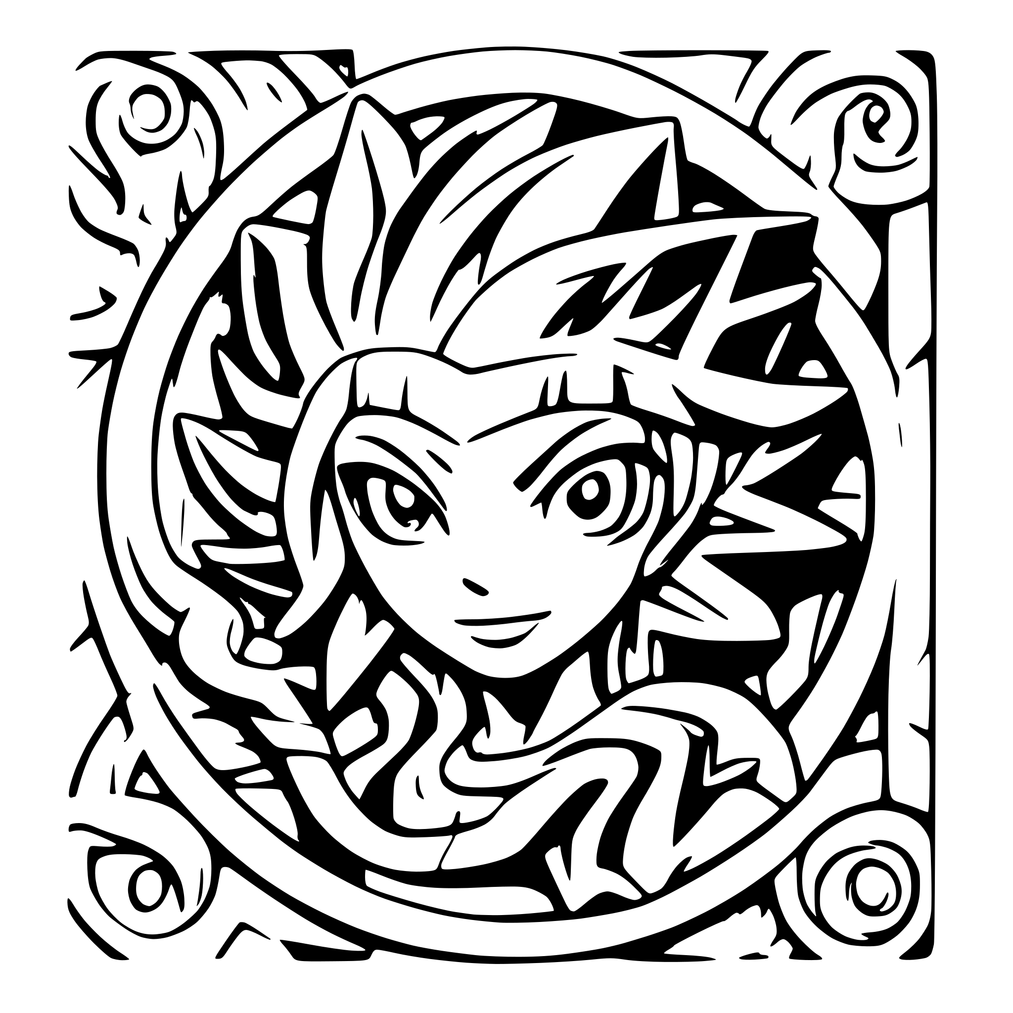 AI-generated SVG of a yu gi oh