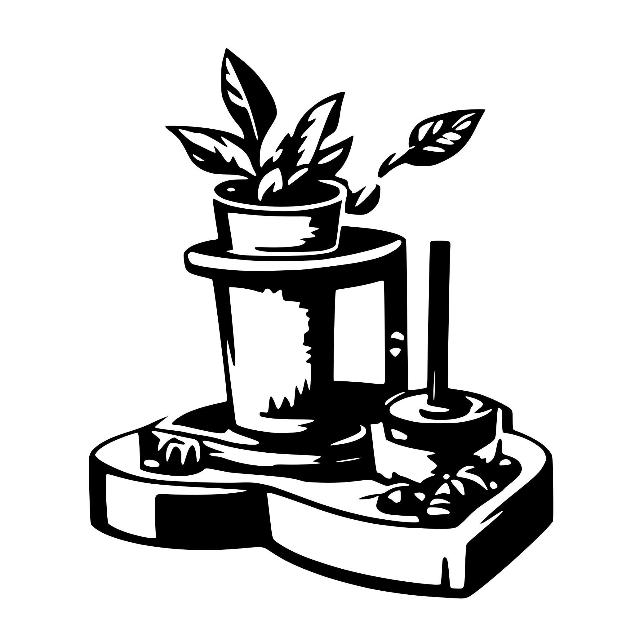 AI-generated SVG of 'haotical'
