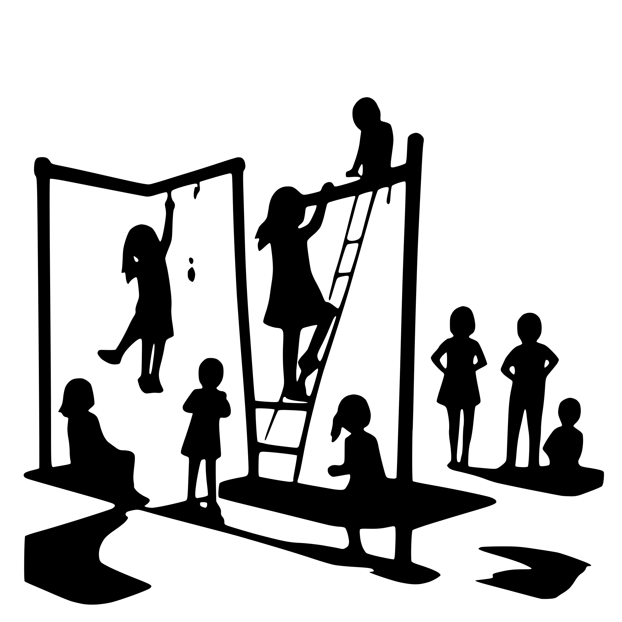 AI-generated SVG of a 10 children playing on a playground
