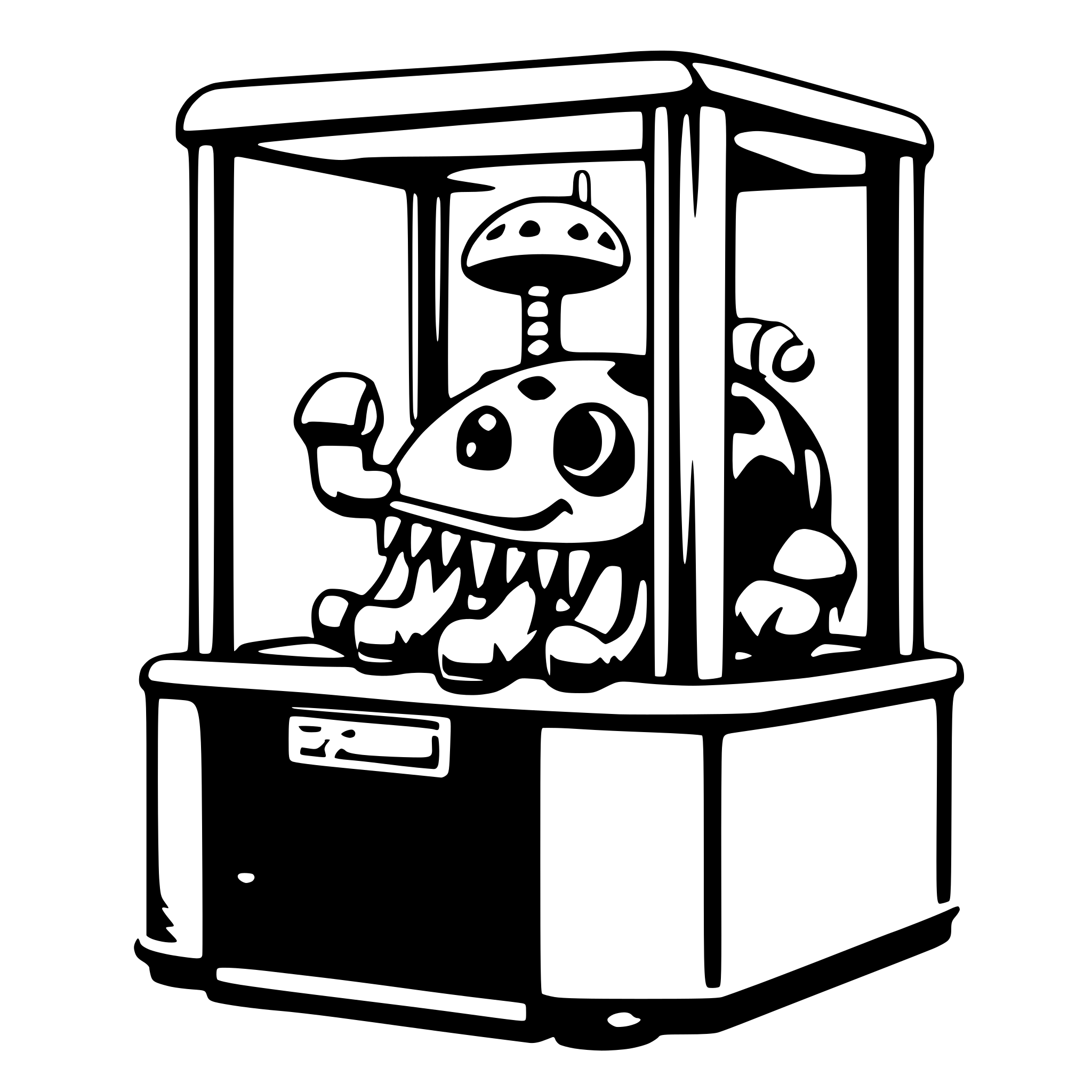 AI-generated SVG of a a claw machine claw for mobile game
