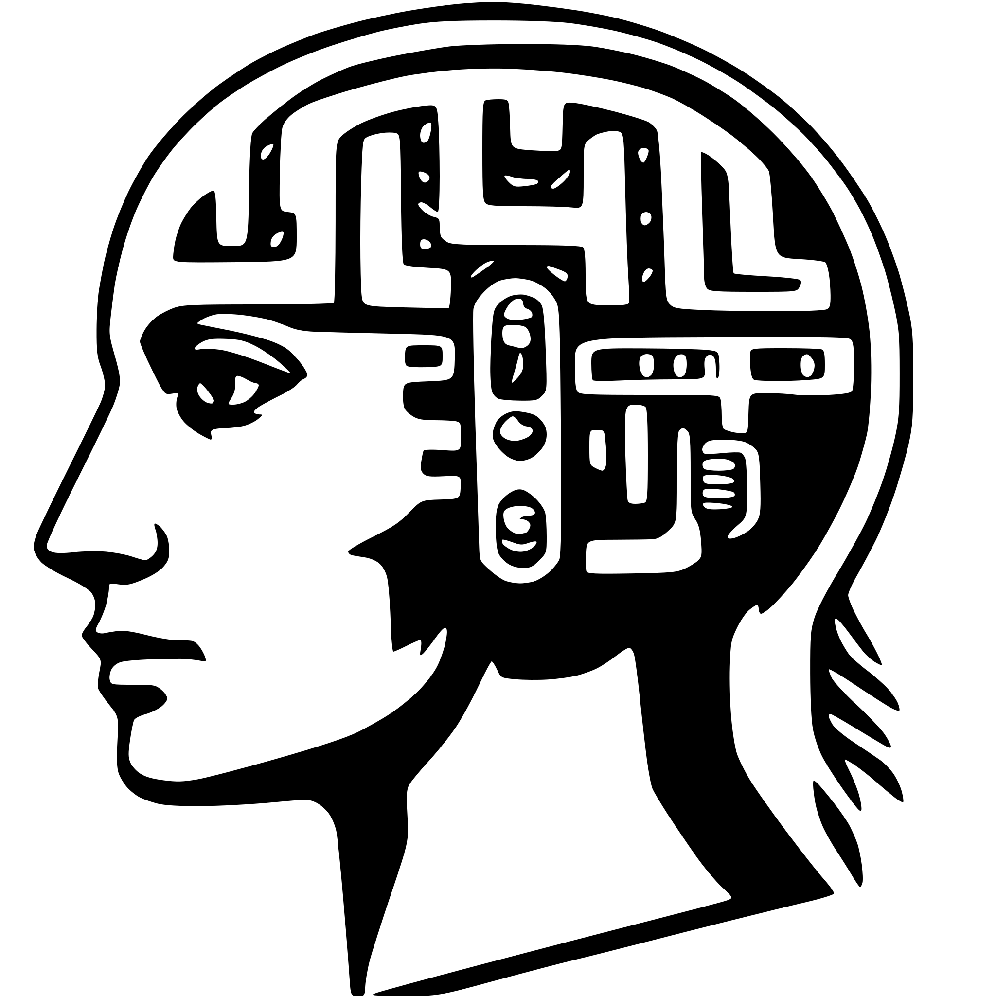 AI-generated SVG of a An electronic brain