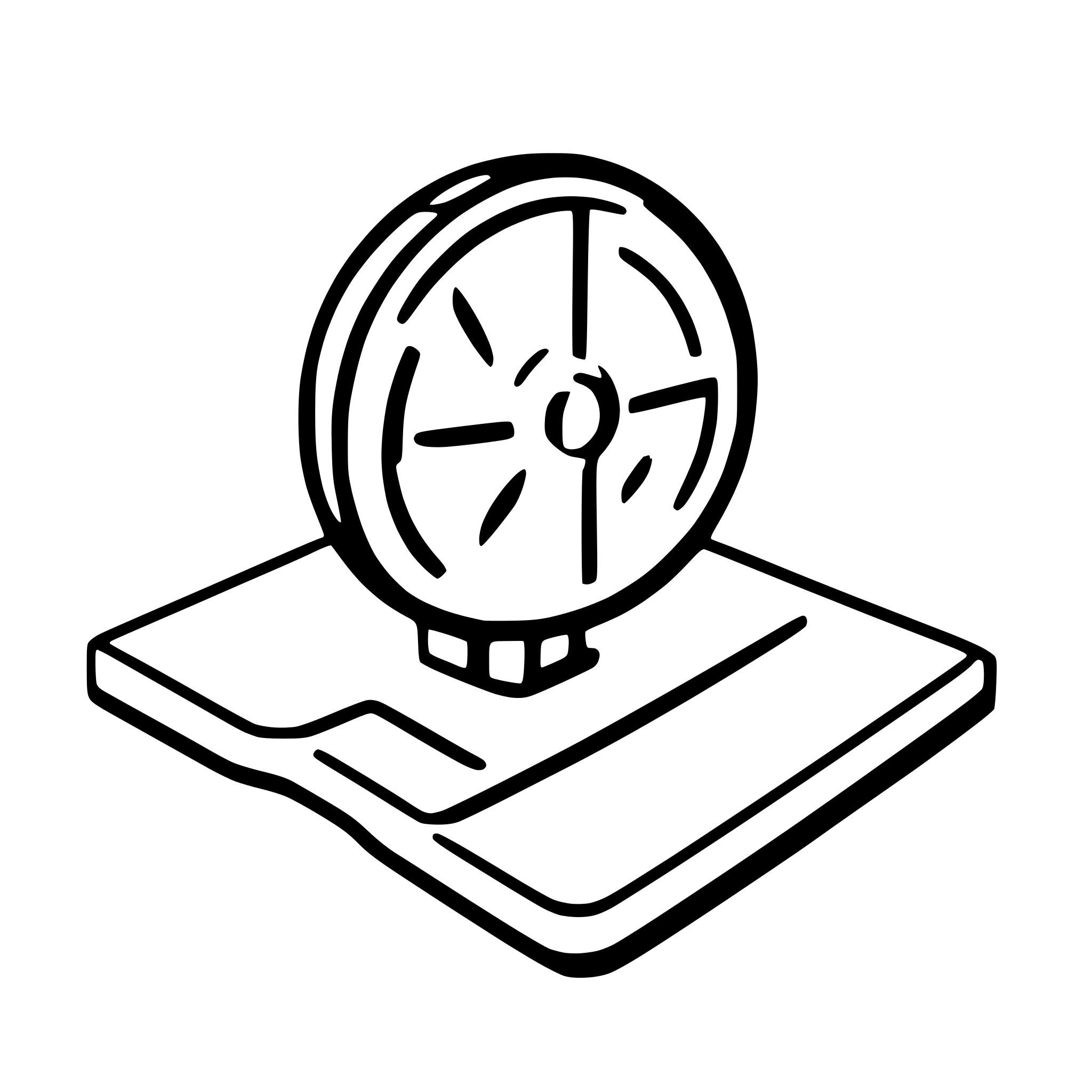 AI-generated SVG of a perspective view of blueprint schema