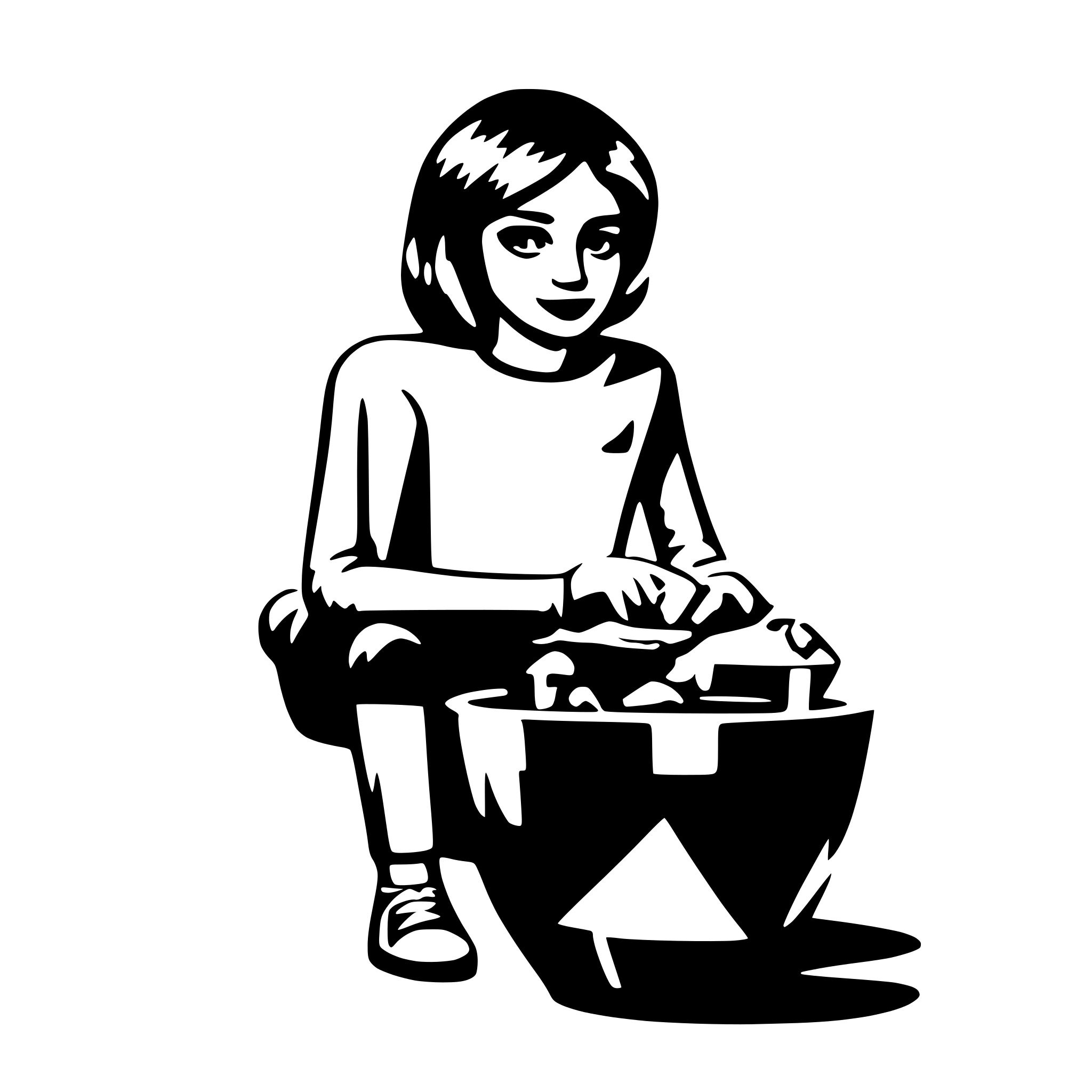 AI-generated SVG of 'Be Intentional'